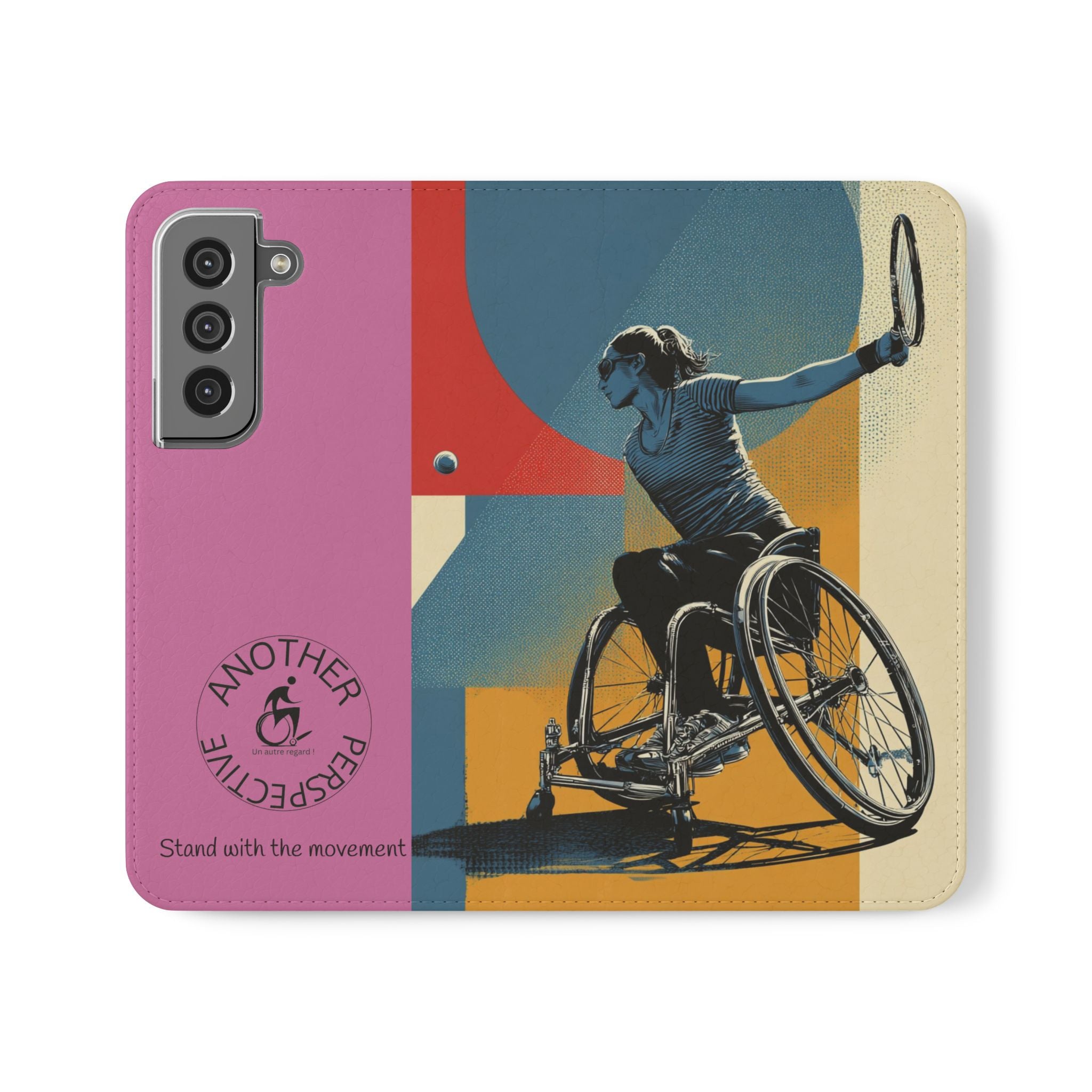 Sporty Flip Case for Athletes Tennis, Phone Wallet Cover, Stylish Mobile Case, Perfect Gift for Sports Fans, Functional Design