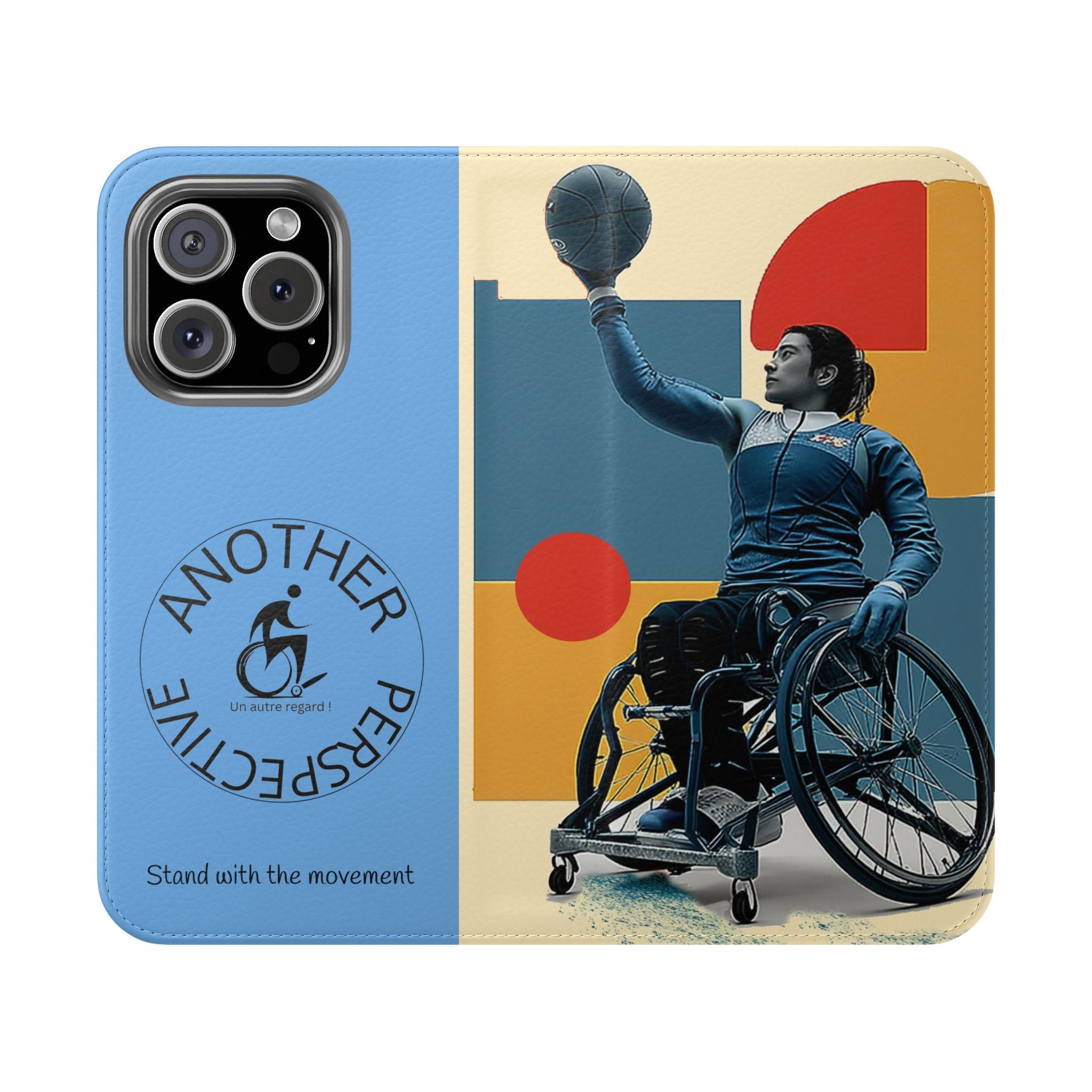 Adaptive Flip Cases for Empowerment, Wheelchair Basketball, Disability Awareness, Inspirational Gifts, Supportive Accessories