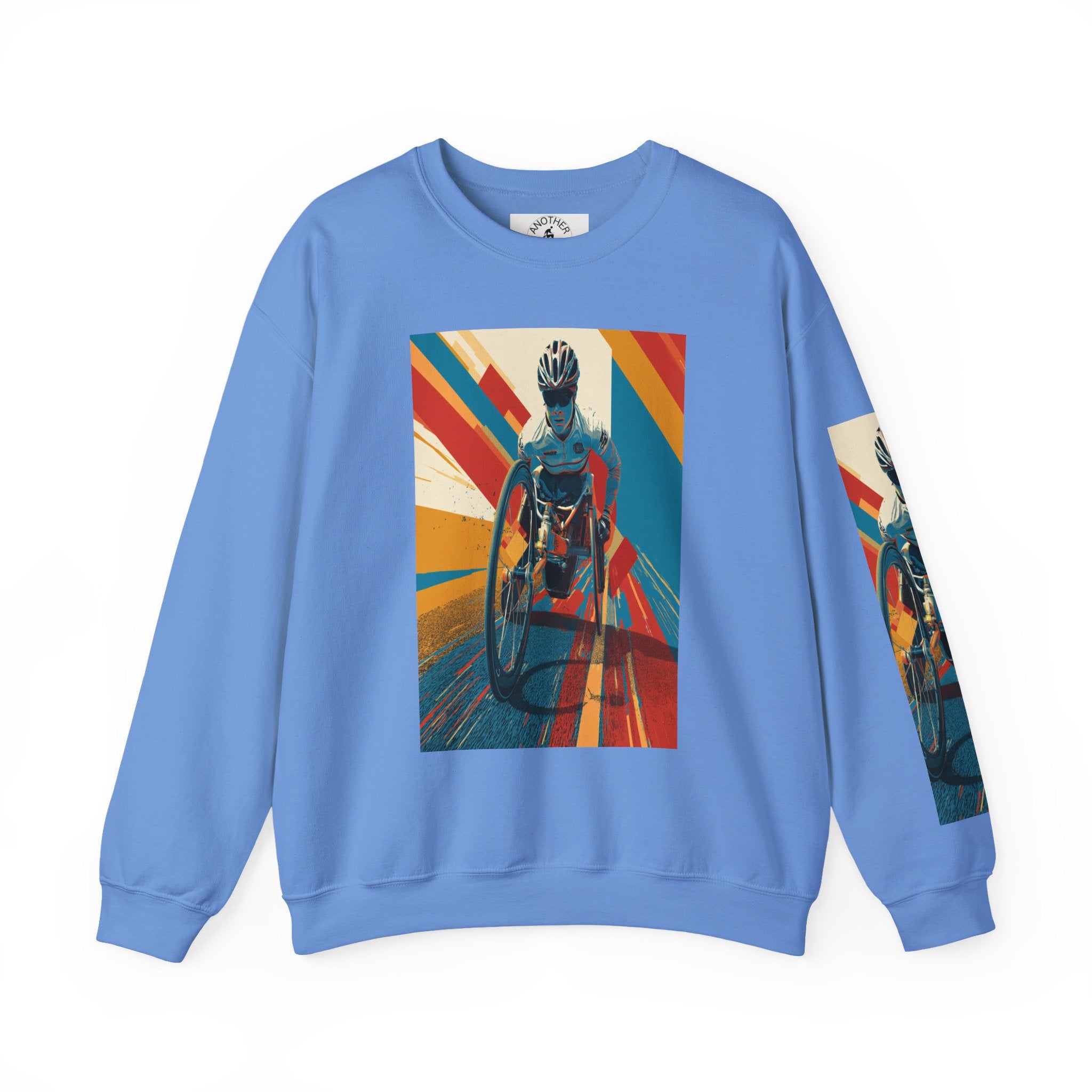 Inclusive WheelChair Course Sports Themed Sweatshirt for Empowerment, Unisex Heavy Blend Crewneck, Inspirational Gift for Activists