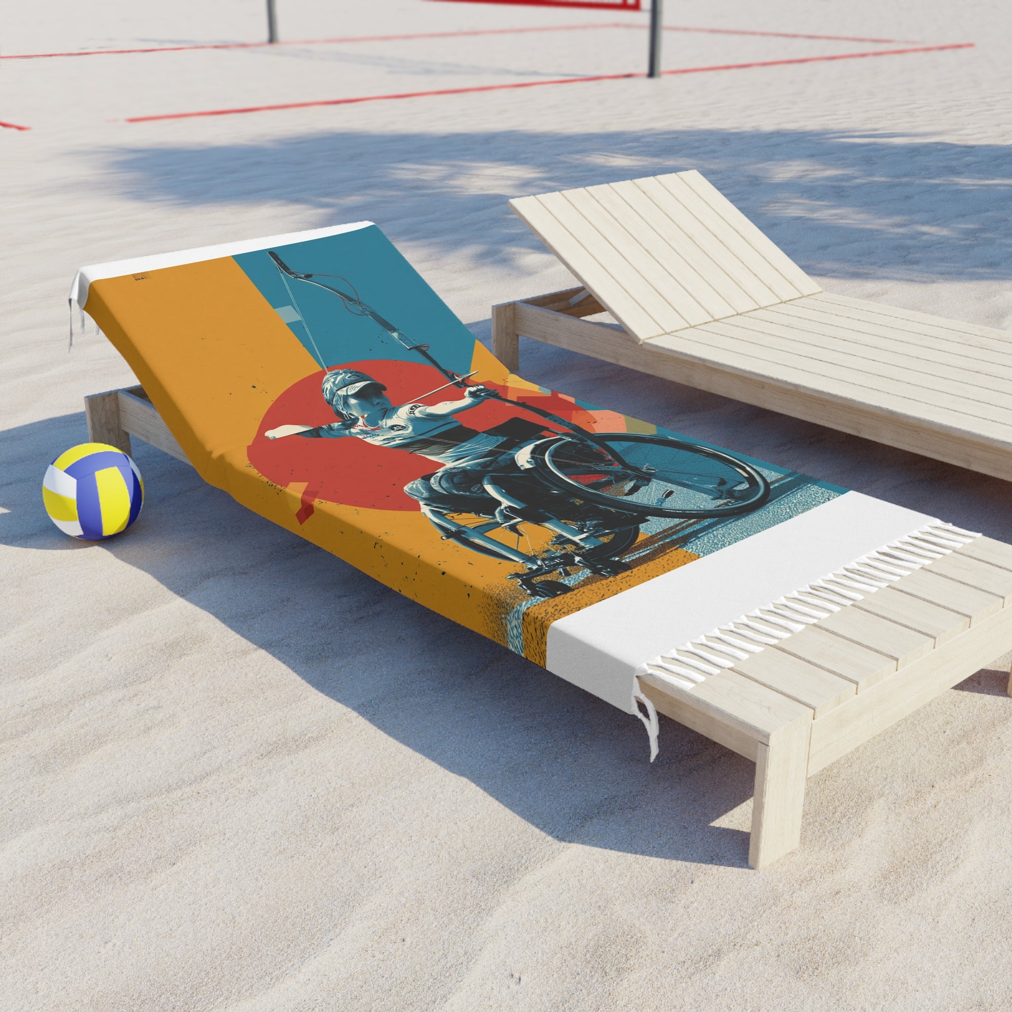 Boho Beach Towel - Vibrant Archery Design for Beach Days, Summer Fun, Gym Workout, Poolside Lounging, Outdoor Adventures