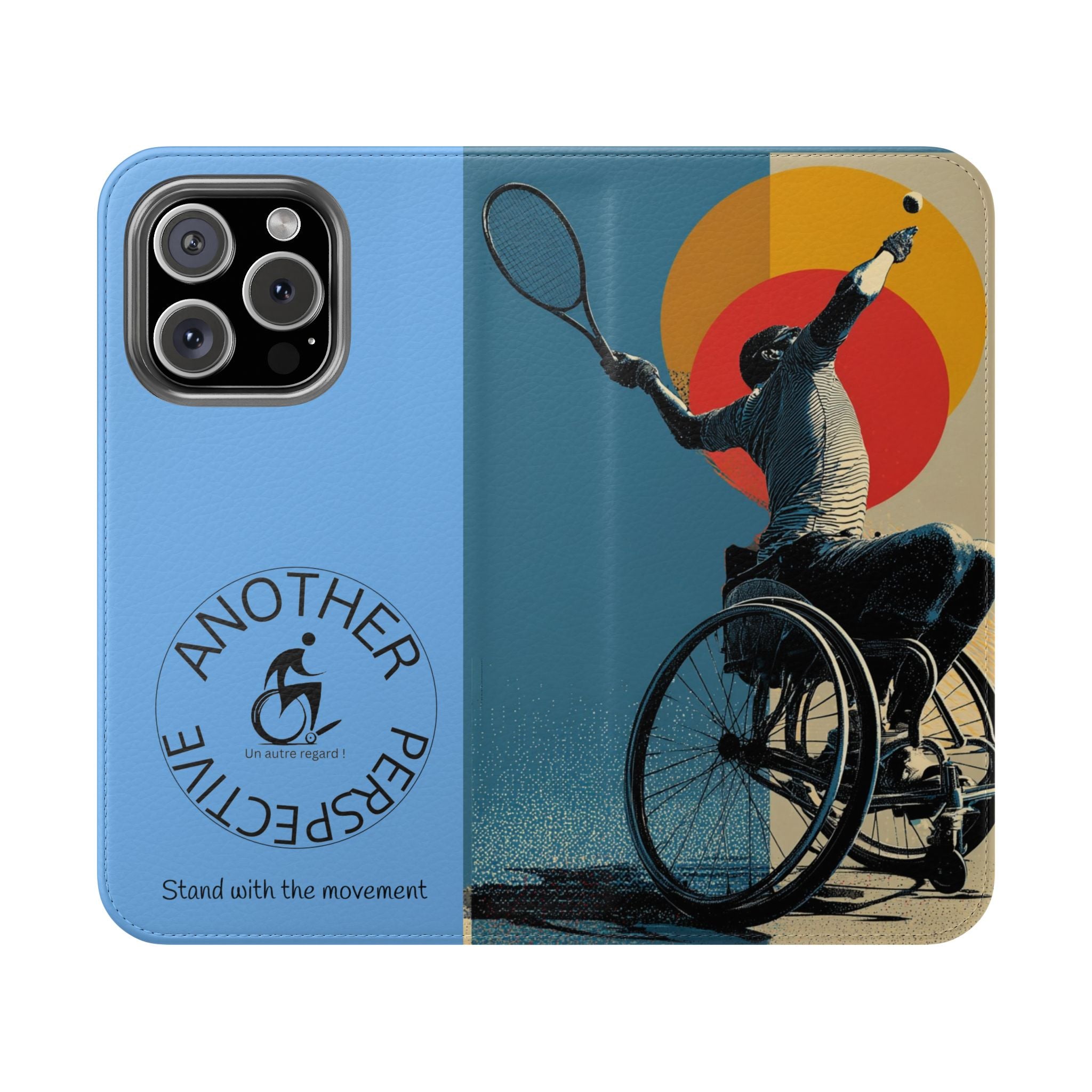Sporty Flip Case for Athletes Tennis, Phone Wallet Cover, Stylish Mobile Case, Perfect Gift for Sports Fans, Functional Design