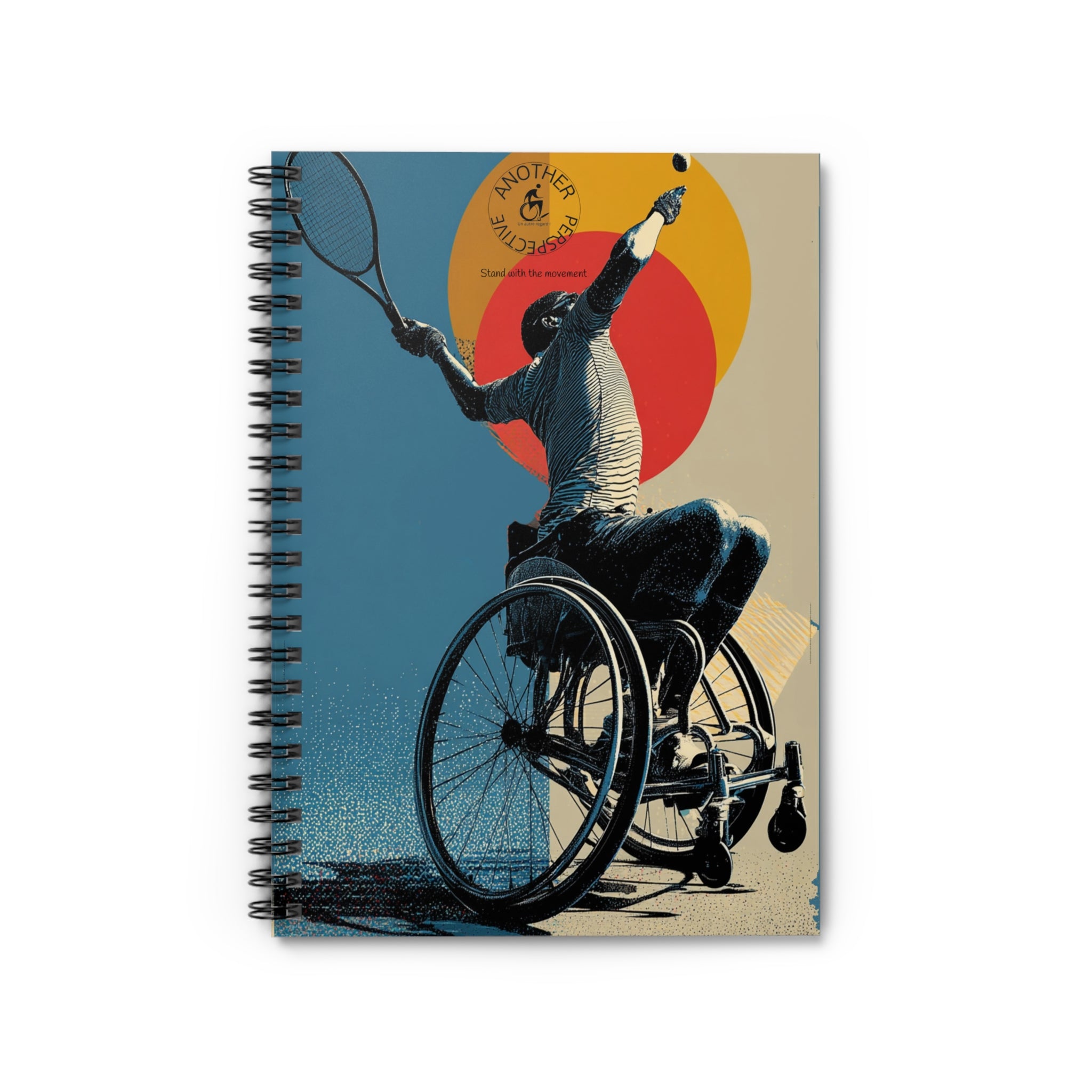 Inspirational Spiral Notebook Tennis- Empowering Artwork, Ideal for Goal-Setting, Journaling, Gifts for Athletes, Rehab Tools, Women's Empowerment
