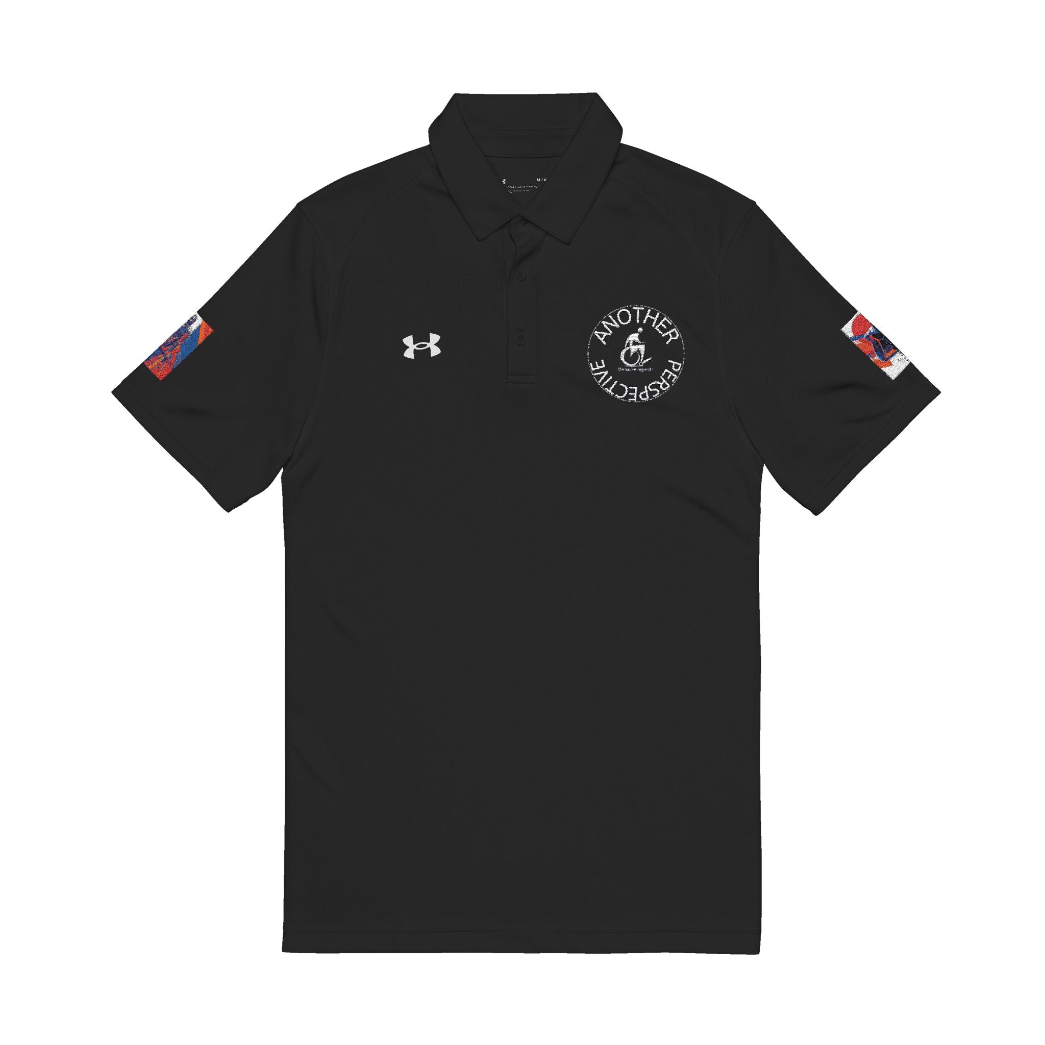 Men's Performance Polo Shirt wheelchair course , Stylish Athletic Wear, Casual Golf Shirt, Great for Summer Outings, Ideal Gift for Dads