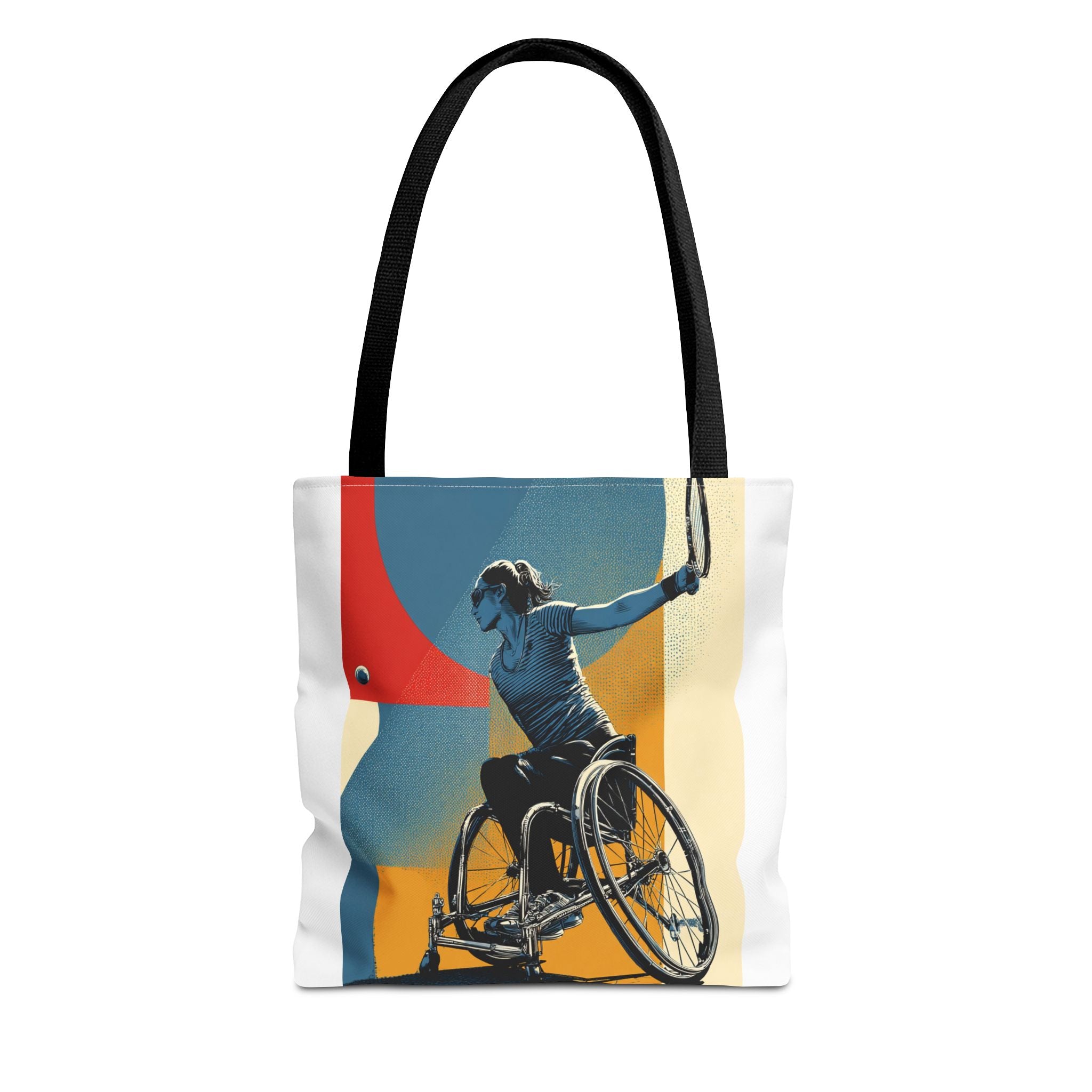 Inspirational Wheelchair Sports Tote Bag | Motivational Gym Bag, Everyday Use, Eco-Friendly Gift, Unique Sporty Design