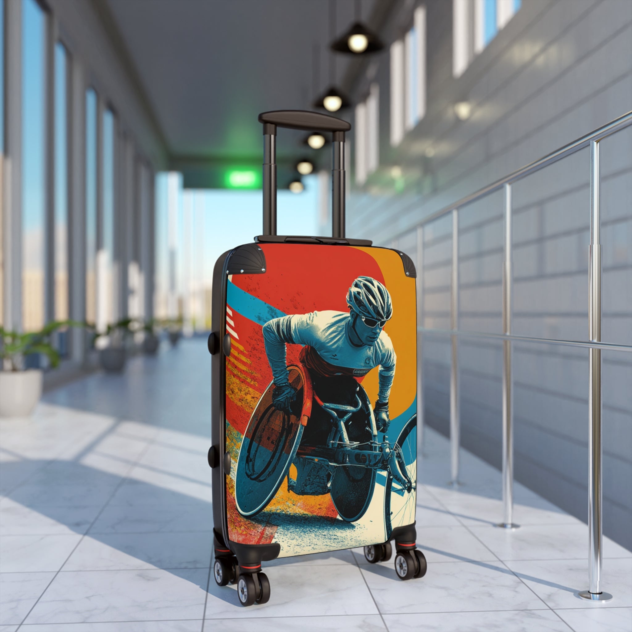Wheelchair Athlete Suitcase - Travel Gear for Adaptive Sports, Unique Luggage, Inspirational Gift, Mobility Travel, Adventure Bag