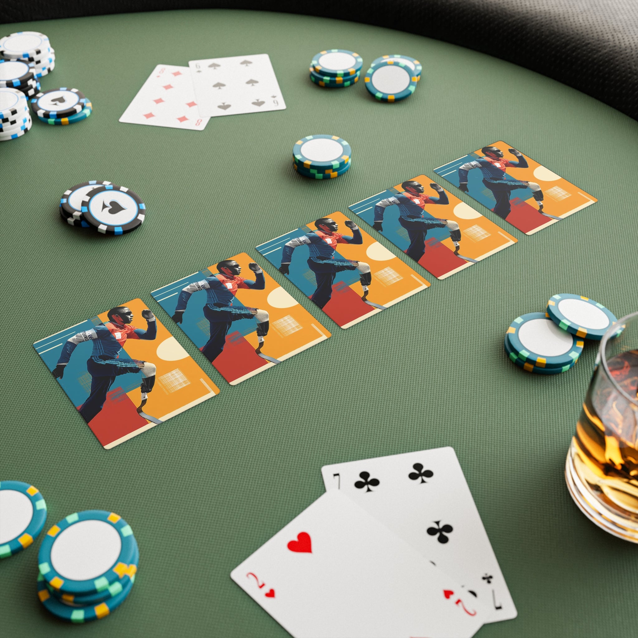 Poker Card Set Course, Playing Cards for Game Night, Unique Gift for Poker Lovers, Fun Family Activity, Card Game Accessories, Casino Theme Decor