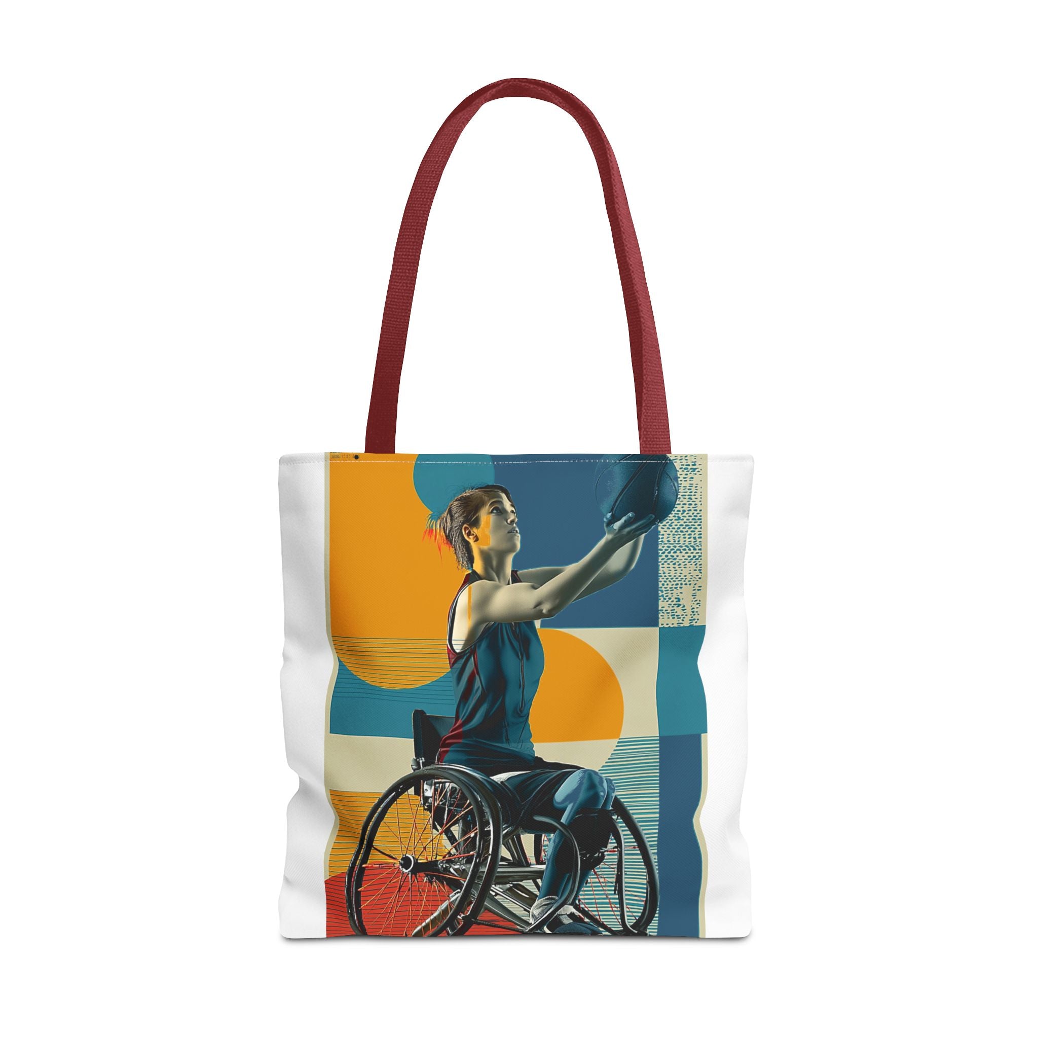 Inspirational Wheelchair Basket  Sports Tote Bag | Motivational Gym Bag, Everyday Use, Eco-Friendly Gift, Unique Sporty Design