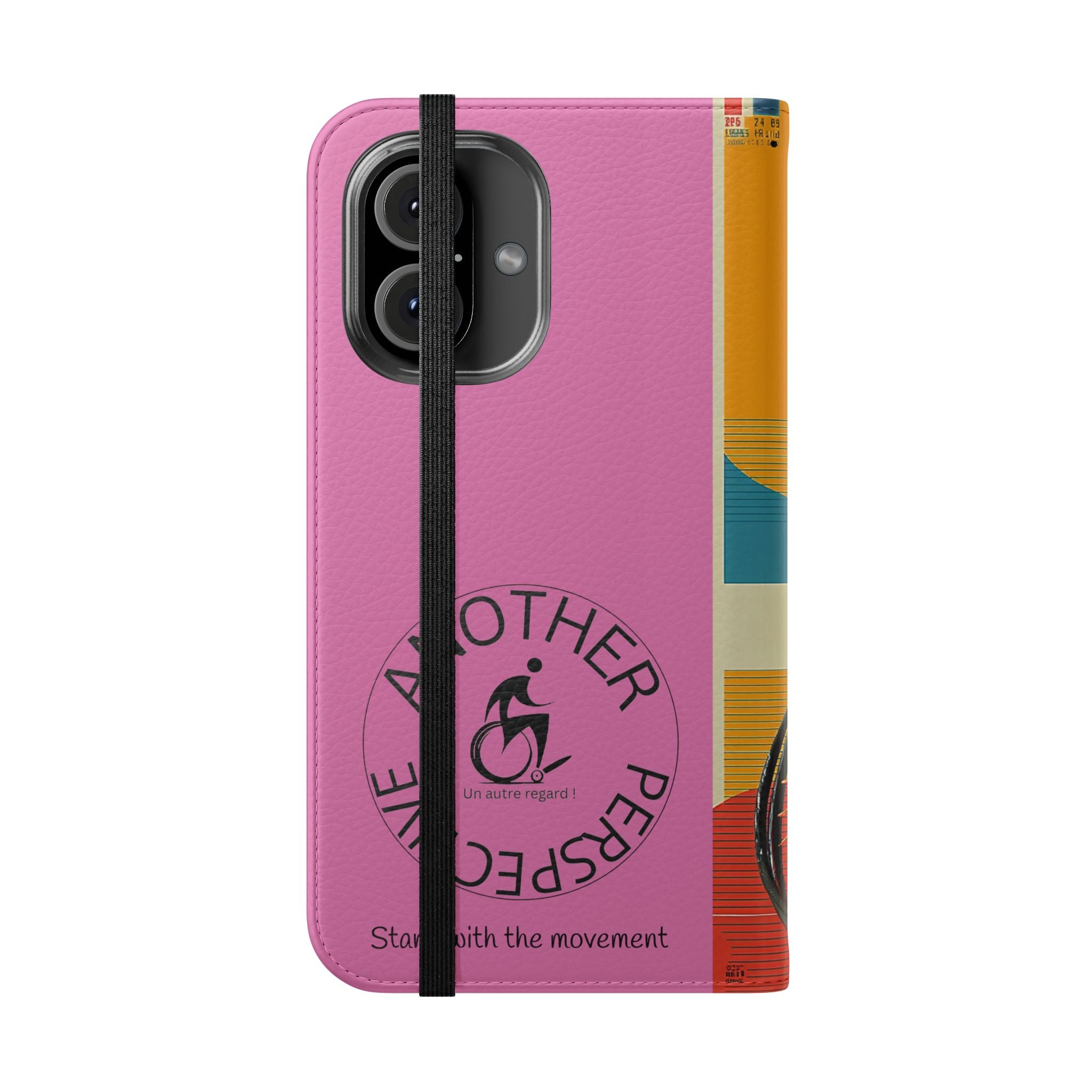 Sporty Flip Case for Wheelchair Basket Athletes, Phone Cover, Active Lifestyle Accessory, Gift for Sports Lovers, Personalized Case