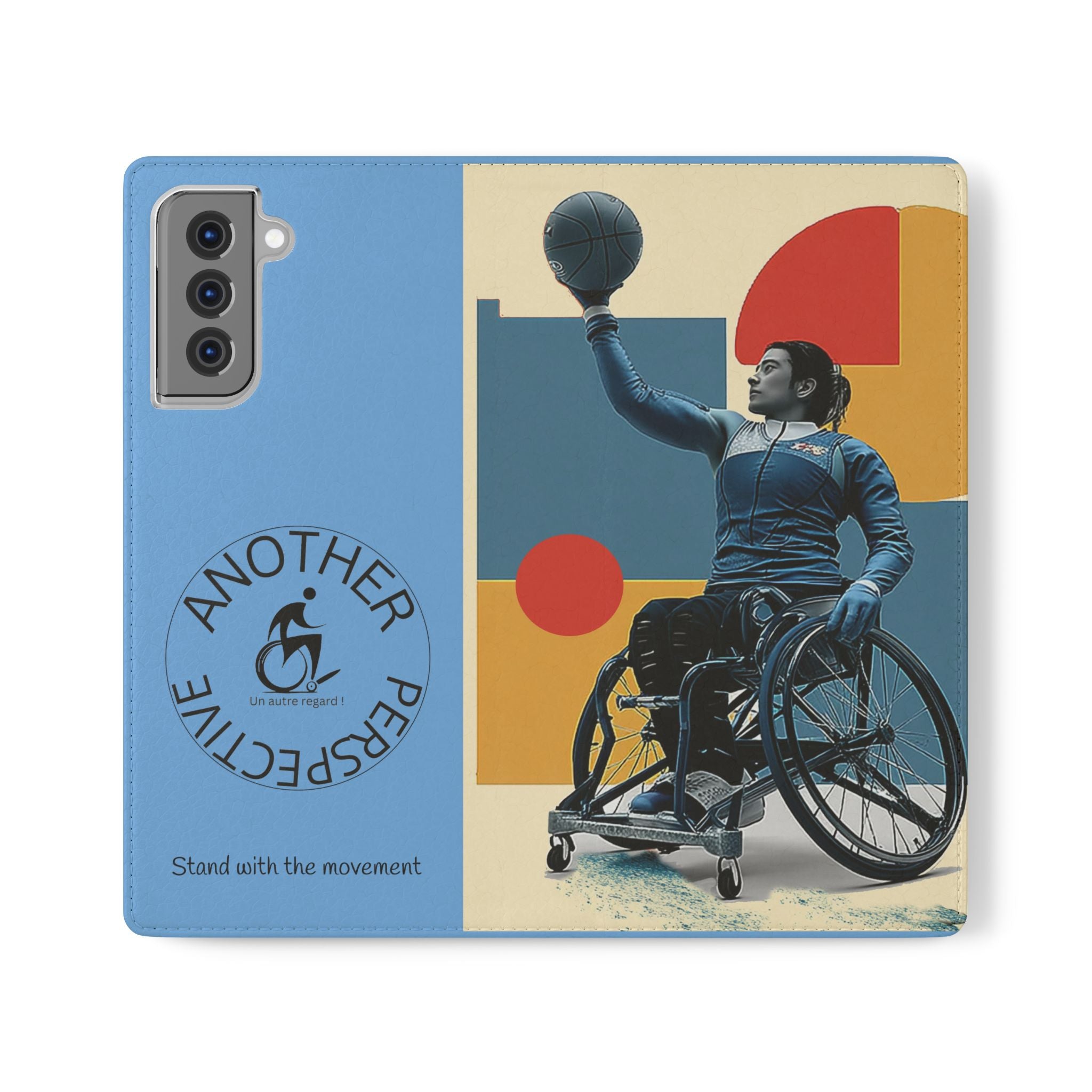Adaptive Flip Cases for Empowerment, Wheelchair Basketball, Disability Awareness, Inspirational Gifts, Supportive Accessories