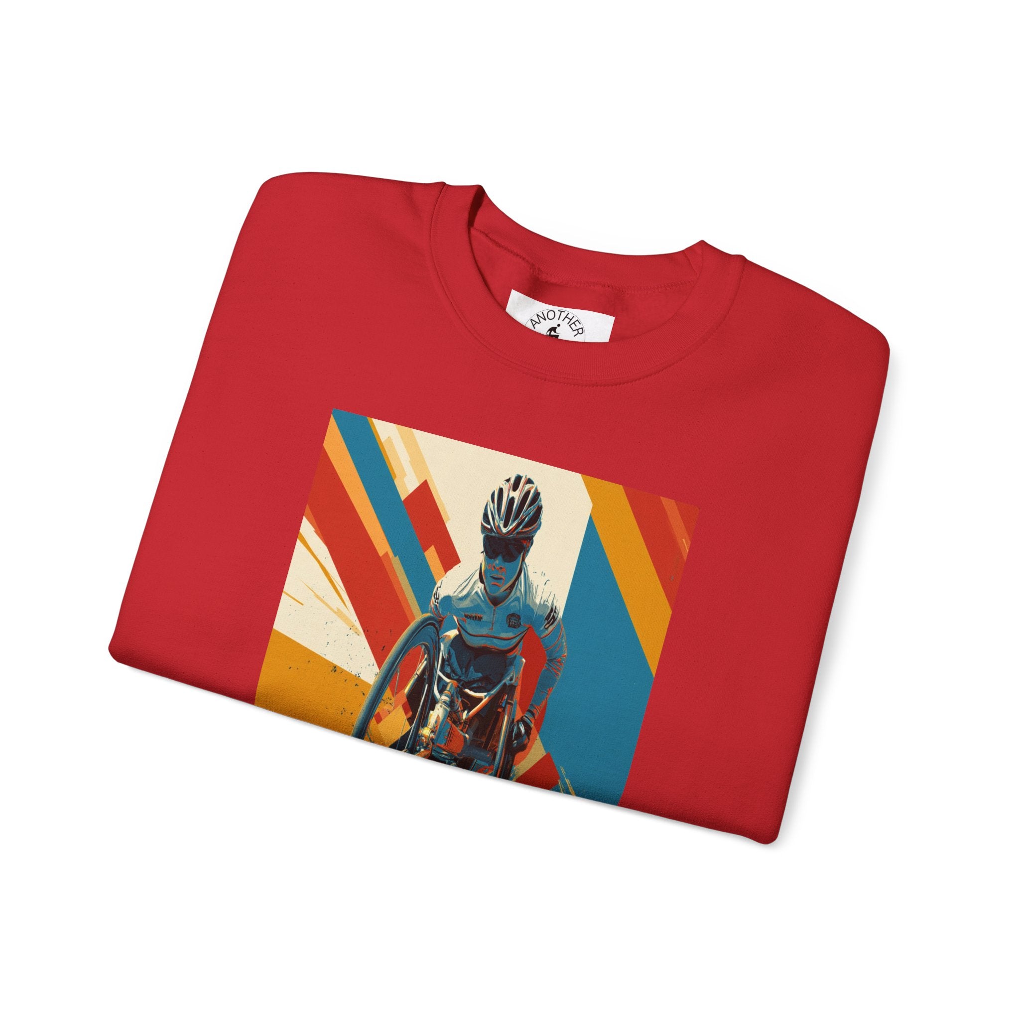 Inclusive WheelChair Course Sports Themed Sweatshirt for Empowerment, Unisex Heavy Blend Crewneck, Inspirational Gift for Activists