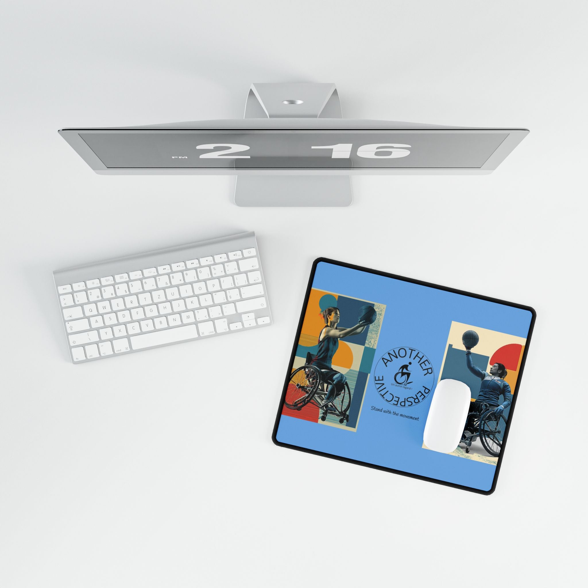 Adaptive Basket Sports Desk Mat - Another Perspective | Motivational Workspace Décor, Office Gift, Inspirational Desk Pad, Home Office Decor, [...]