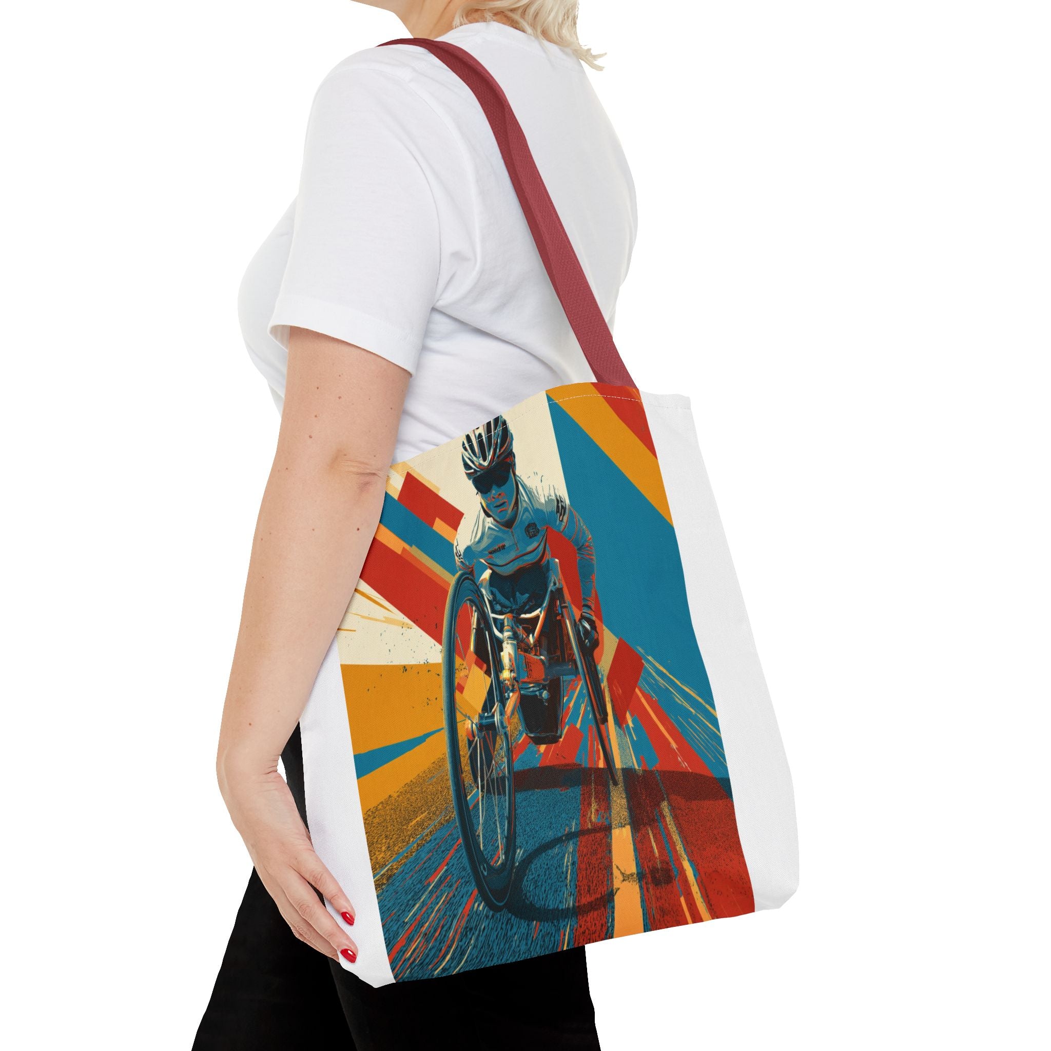 Inspirational Wheelchair Sports Tote Bag | Motivational Gym Bag, Everyday Use, Eco-Friendly Gift, Unique Sporty Design