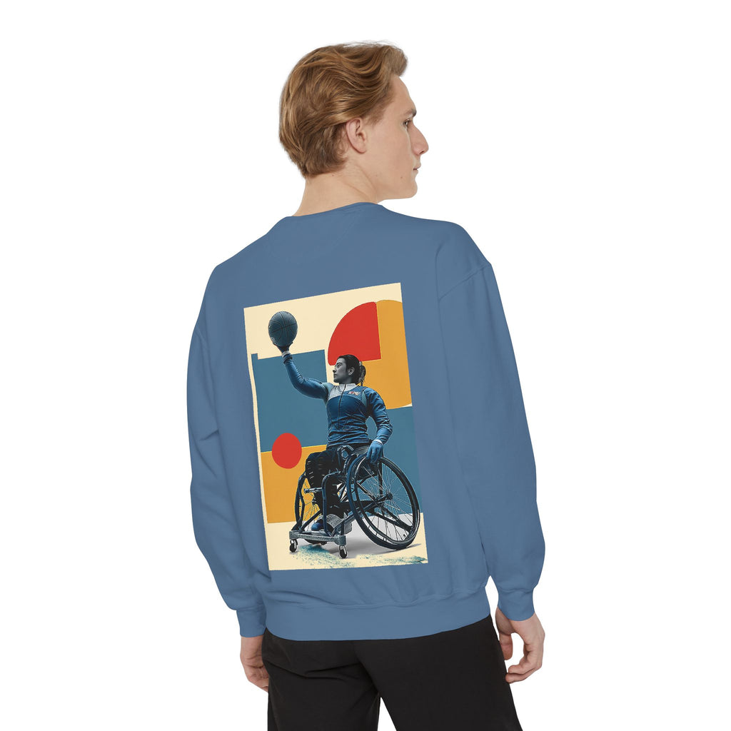 Inspirational Unisex Sweatshirt - Motivational Sports Basket Design | Perfect for Coaches, Athletes, Gifts, Casual Wear, and Events