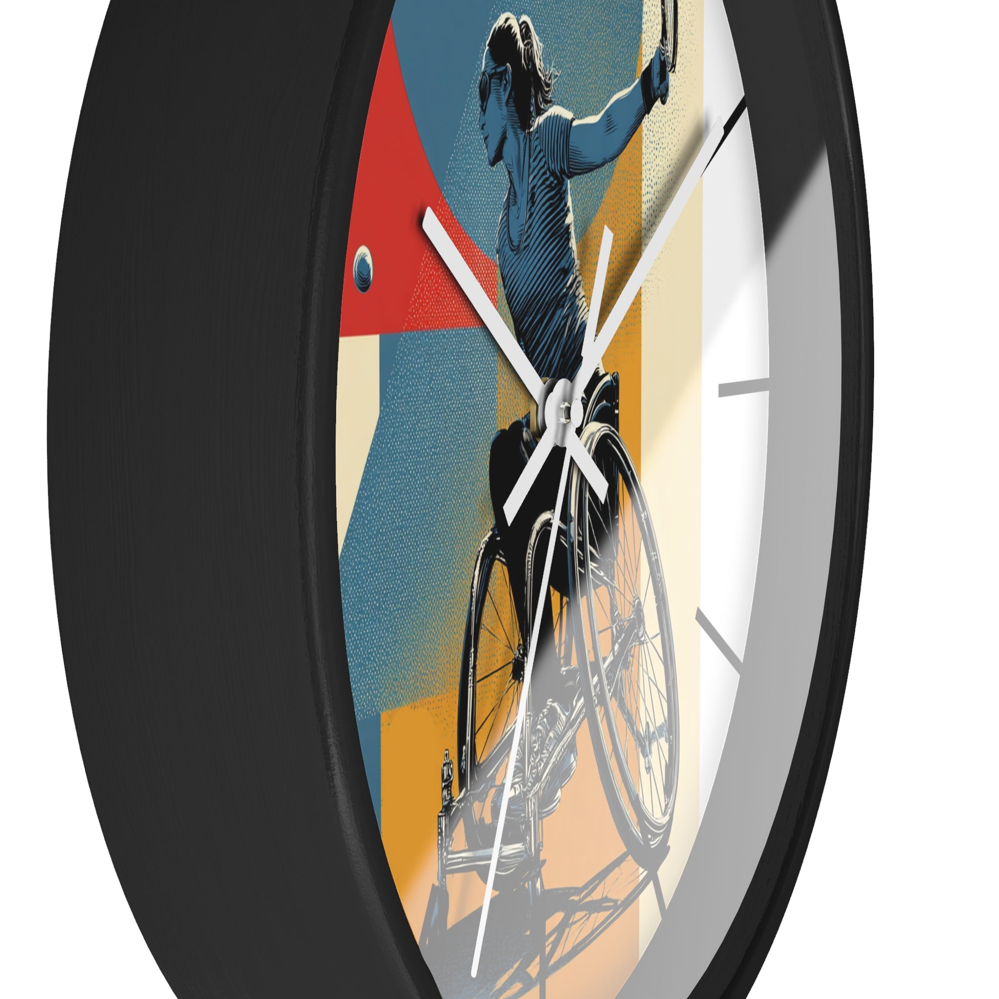 Motivational Sports Tennis Wall Clock, Inspirational Decor for Athletes, Fitness Gift, Perfect for Home Gym, Competition, or Office