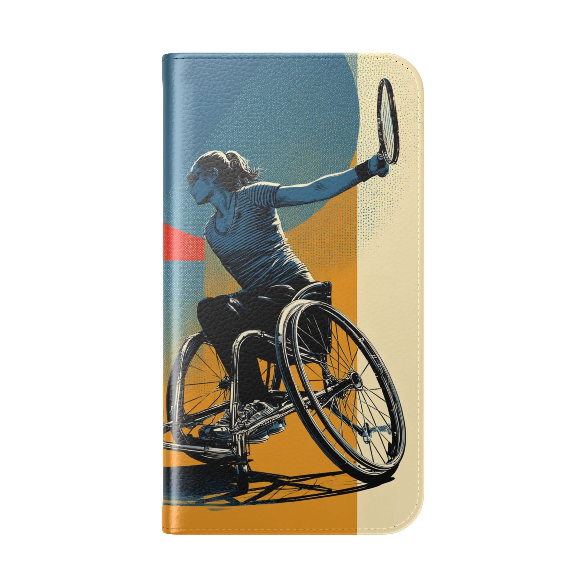 Sporty Flip Case for Athletes Tennis, Phone Wallet Cover, Stylish Mobile Case, Perfect Gift for Sports Fans, Functional Design