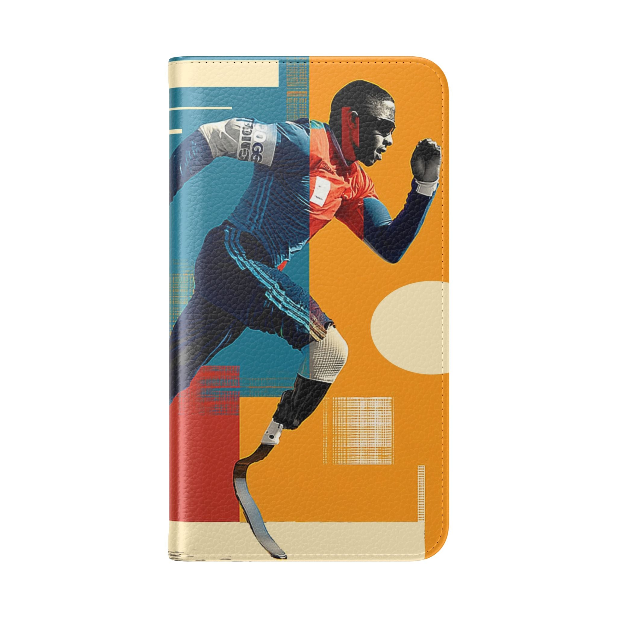 Sporty Flip Case for Athletes Course , Phone Wallet Cover, Stylish Mobile Case, Perfect Gift for Sports Fans, Functional Design