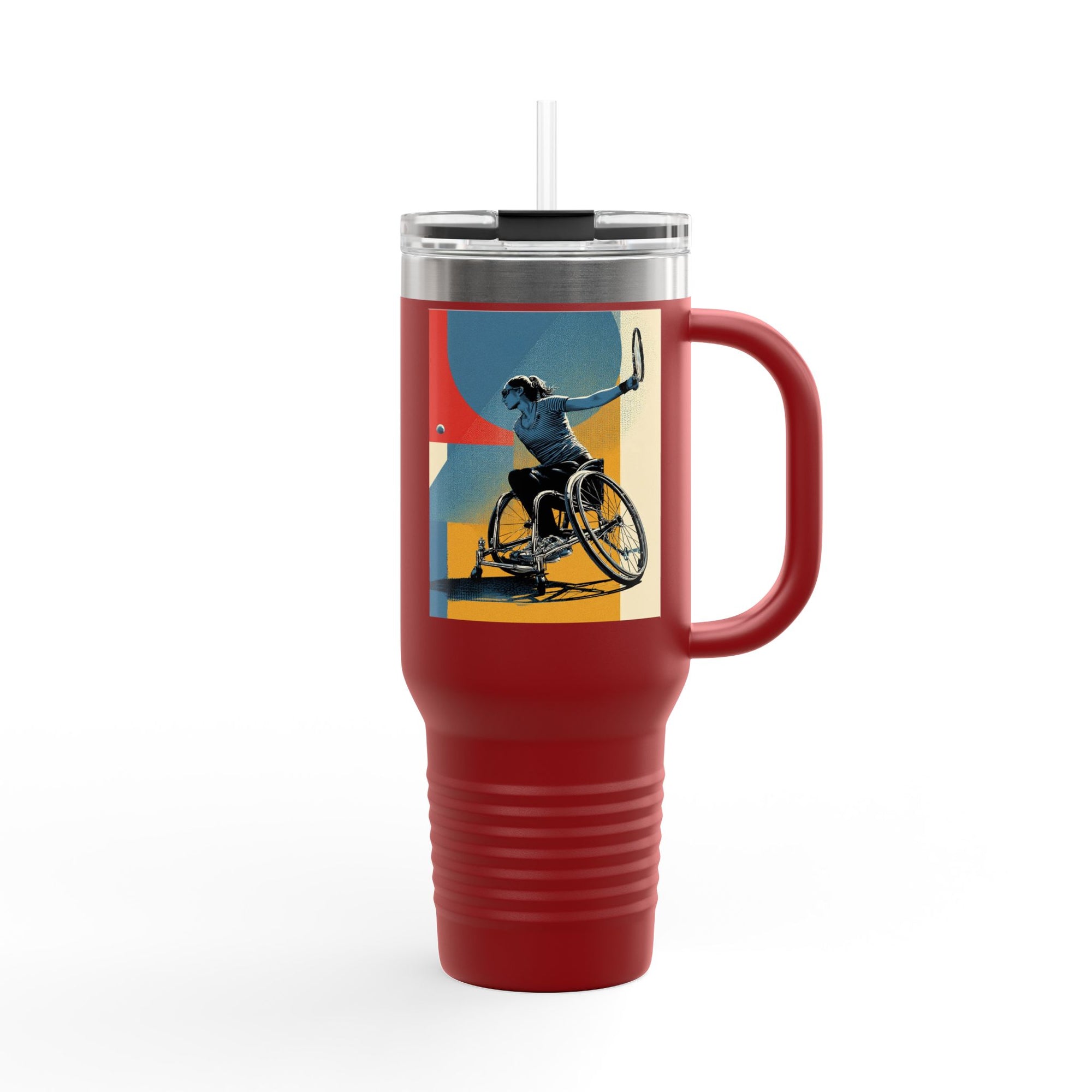 Vibrant Insulated Travel Mug, 40oz | Stylish Drinkware for Outdoor Adventures, Sports, Travel, Gifts