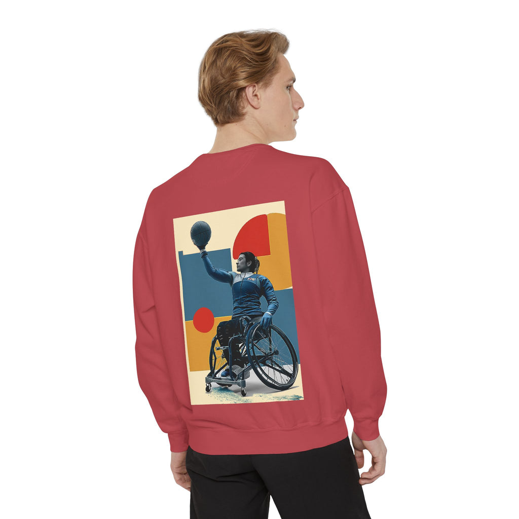 Inspirational Unisex Sweatshirt - Motivational Sports Basket Design | Perfect for Coaches, Athletes, Gifts, Casual Wear, and Events