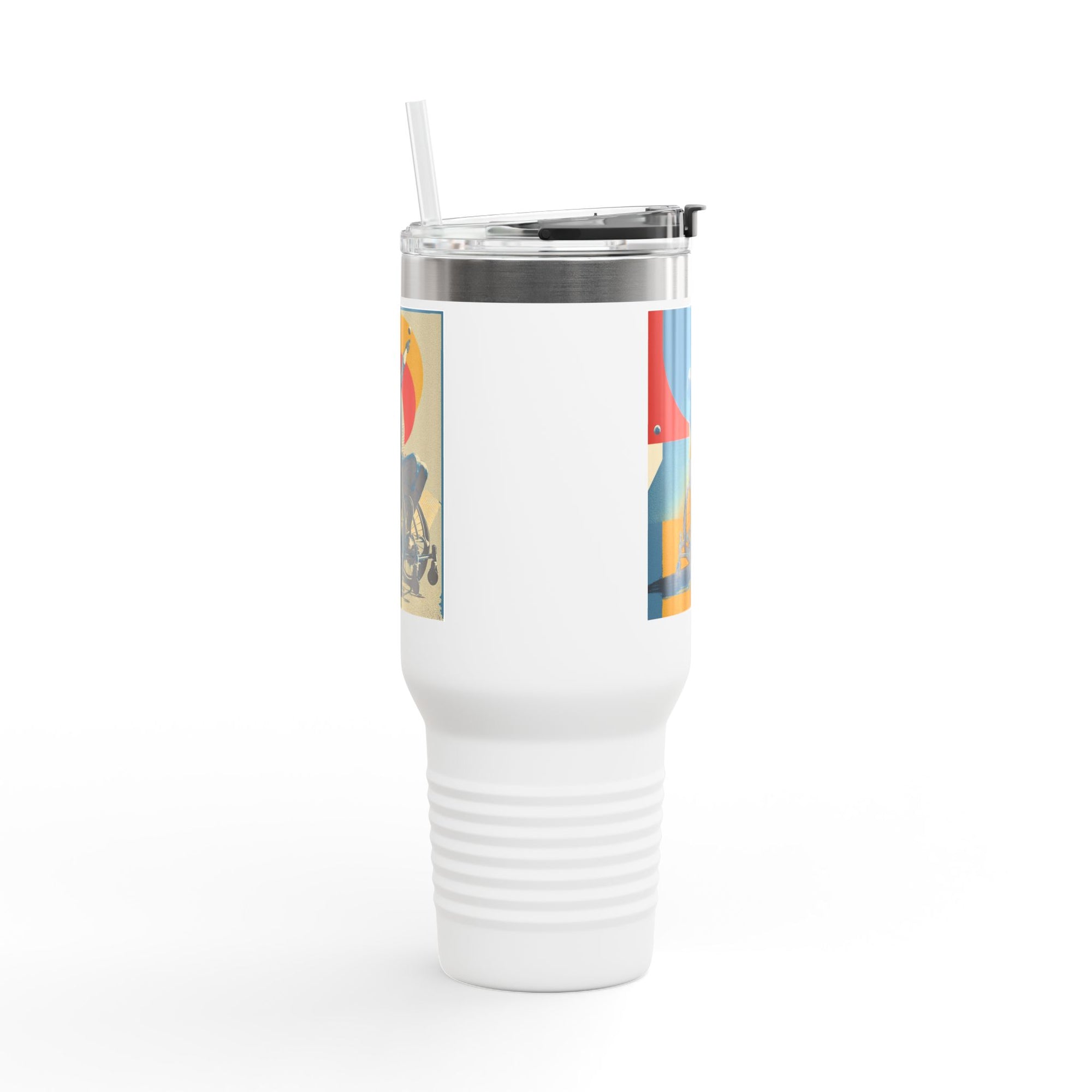 Vibrant Insulated Travel Mug, 40oz | Stylish Drinkware for Outdoor Adventures, Sports, Travel, Gifts