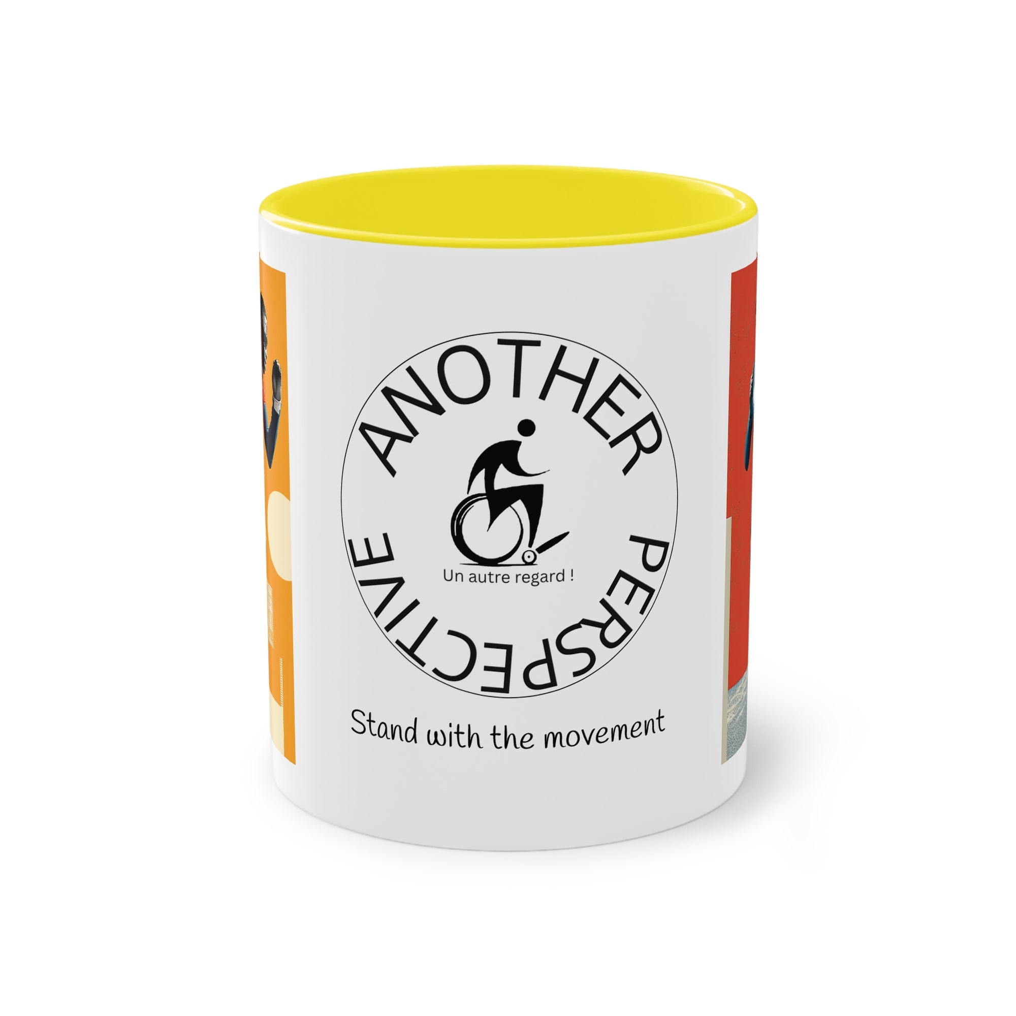 Dynamic Two-Tone Coffee Mug Course, Drinkware, Ideal Gift for Athletes, Motivational Morning Caffeine Boost, Sports Lover Cup
