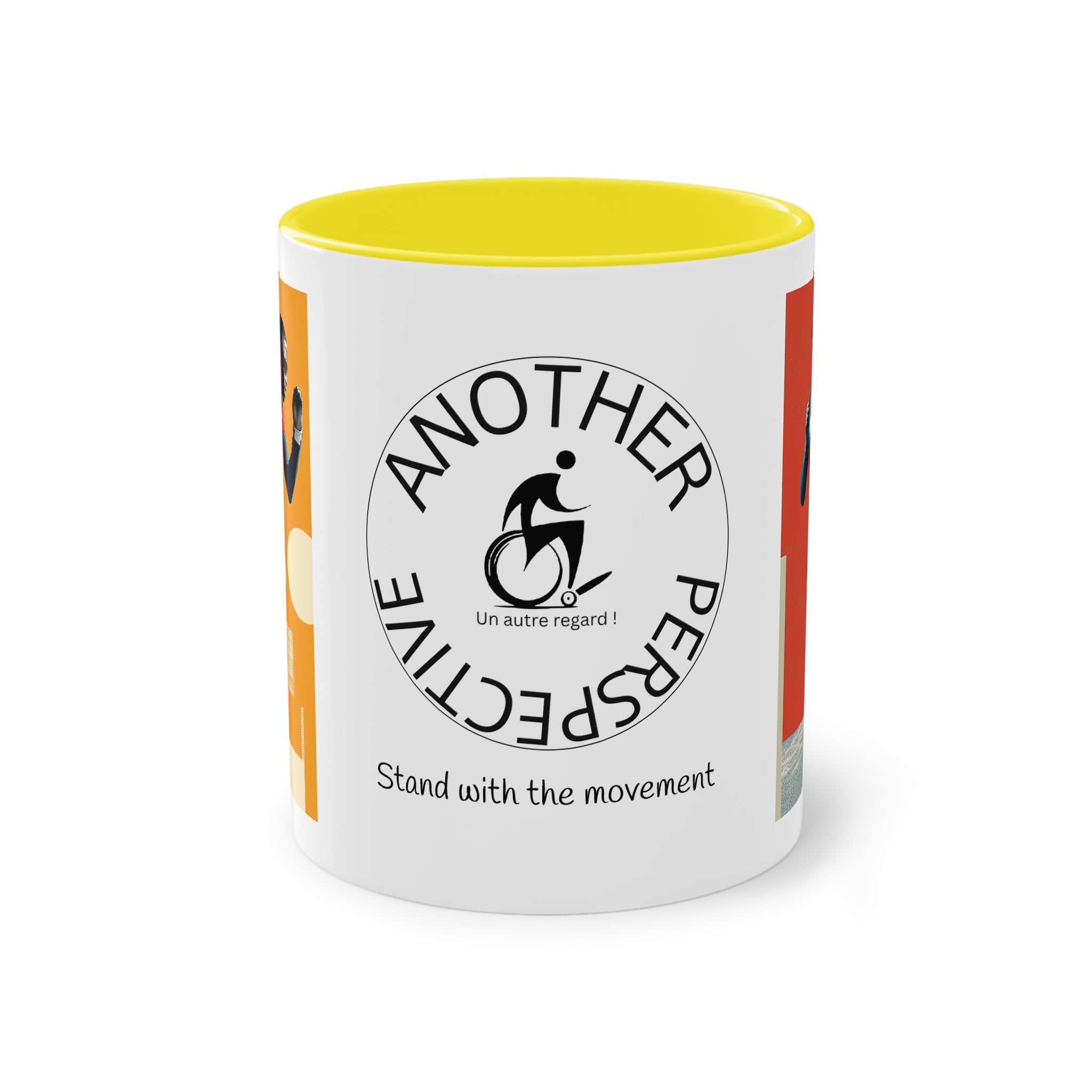 Dynamic Two-Tone Coffee Mug Course, Drinkware, Ideal Gift for Athletes, Motivational Morning Caffeine Boost, Sports Lover Cup