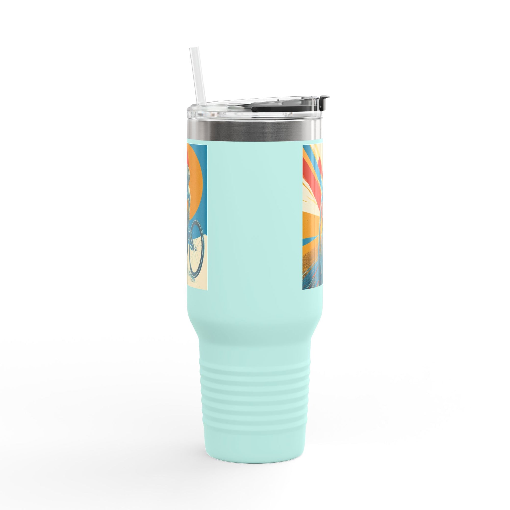 Vibrant Insulated Travel Mug, 40oz | Stylish Drinkware for Outdoor Adventures, Sports, Travel, Gifts