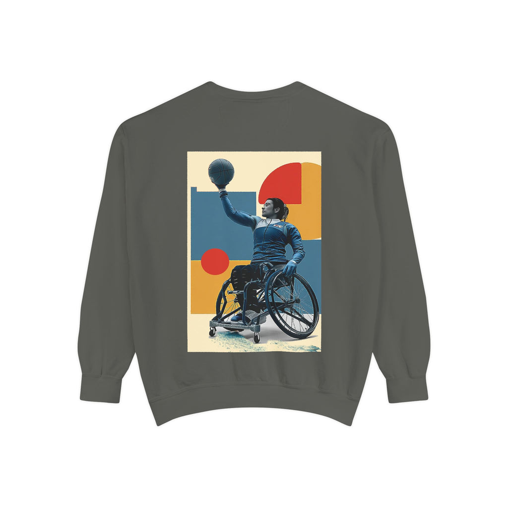 Inspirational Unisex Sweatshirt - Motivational Sports Basket Design | Perfect for Coaches, Athletes, Gifts, Casual Wear, and Events