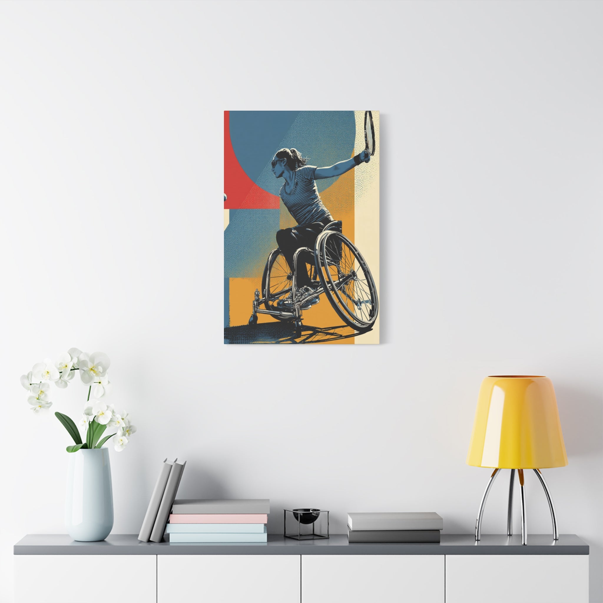 Empowering Wheelchair Tennis Canvas Art, Inspirational Wall Decor, Motivational Home Decor, Unique Gift for Sports Enthusiasts, [...]