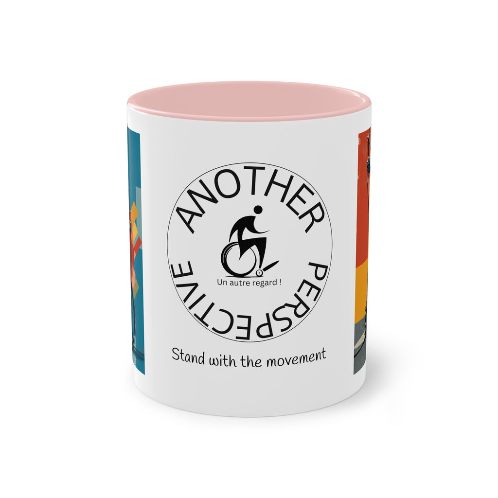 Dynamic Two-Tone Coffee Mug Archery,  Ideal Gift for Athletes, Motivational Morning Caffeine Boost, Sports Lover Cup