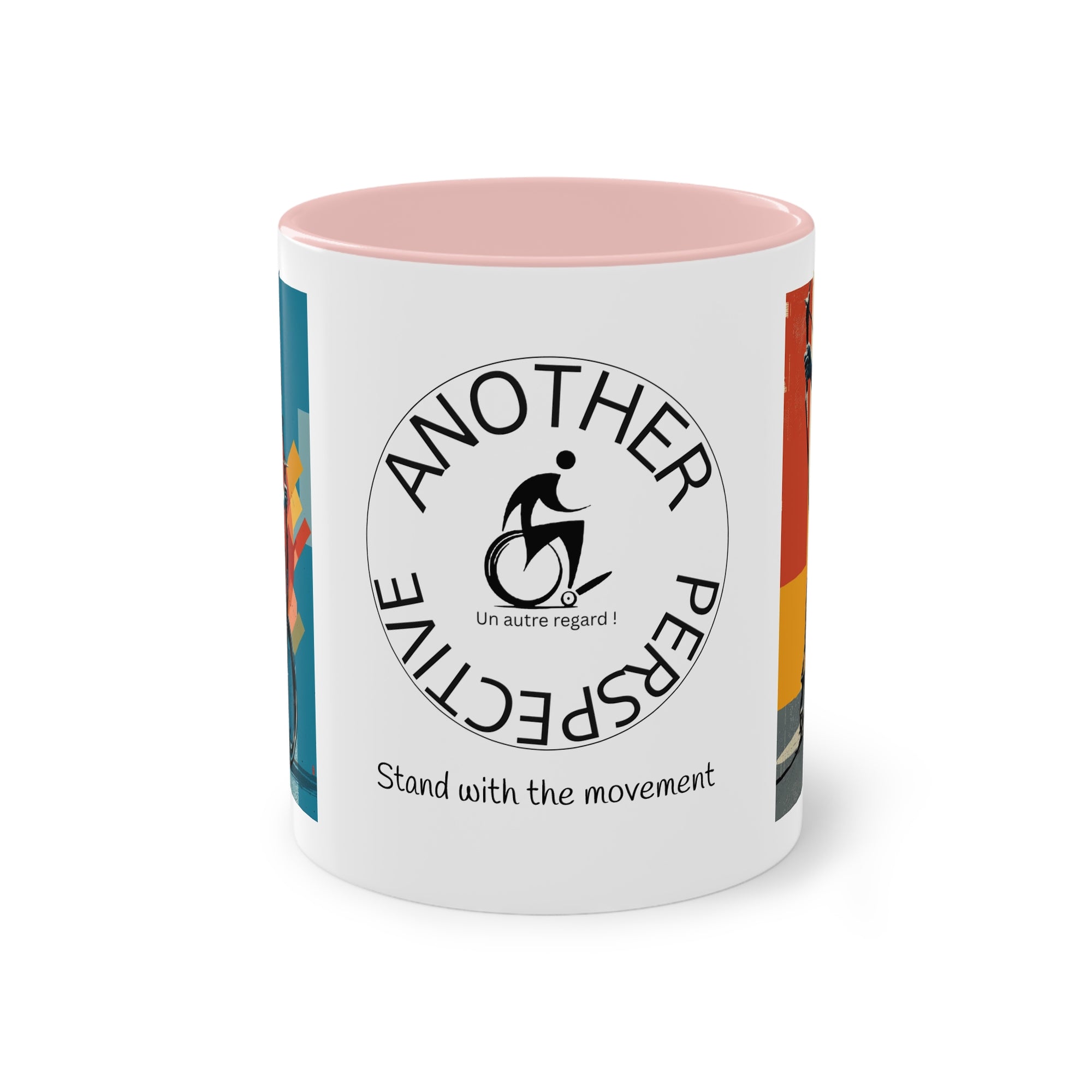 Dynamic Two-Tone Coffee Mug Archery,  Ideal Gift for Athletes, Motivational Morning Caffeine Boost, Sports Lover Cup