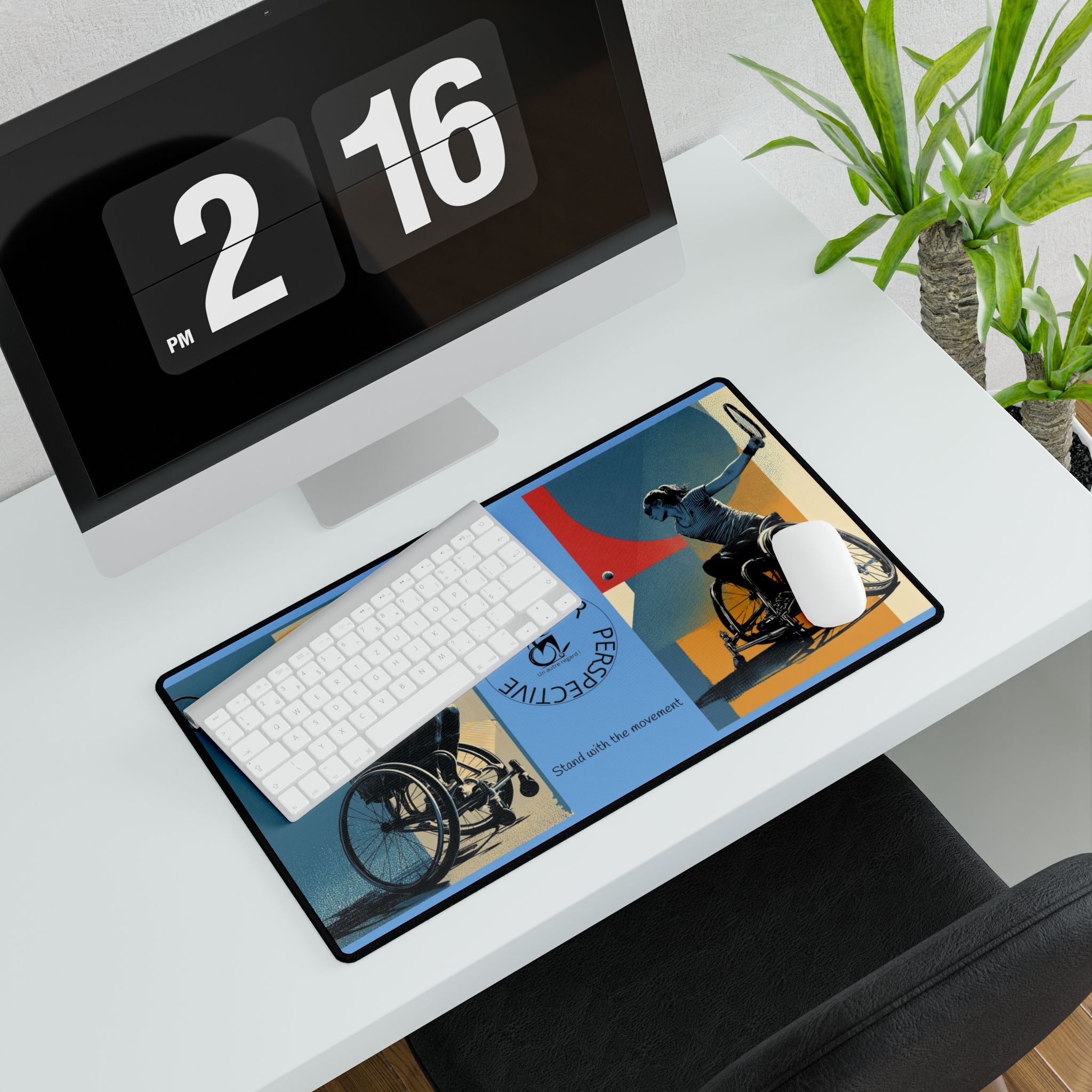 Adaptive Tennis Sports Desk Mat - Another Perspective | Motivational Workspace Décor, Office Gift, Inspirational Desk Pad, Home Office Decor, [...]