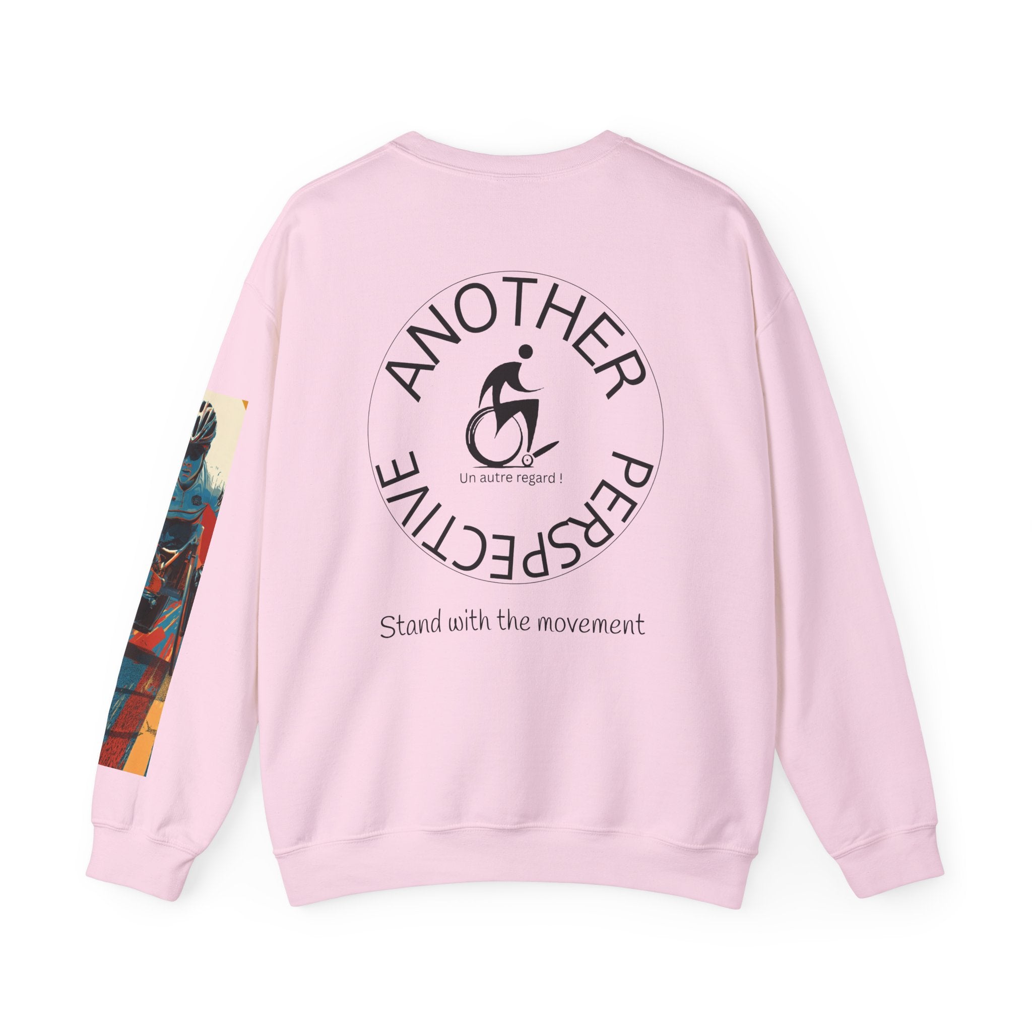 Inclusive WheelChair Course Sports Themed Sweatshirt for Empowerment, Unisex Heavy Blend Crewneck, Inspirational Gift for Activists