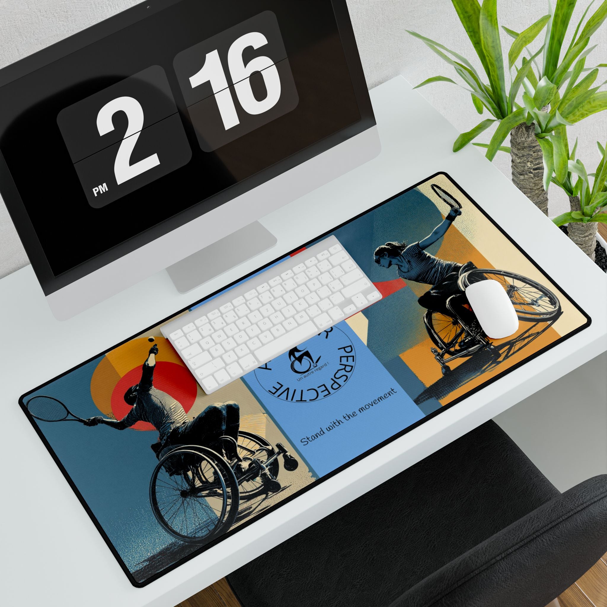 Adaptive Tennis Sports Desk Mat - Another Perspective | Motivational Workspace Décor, Office Gift, Inspirational Desk Pad, Home Office Decor, [...]