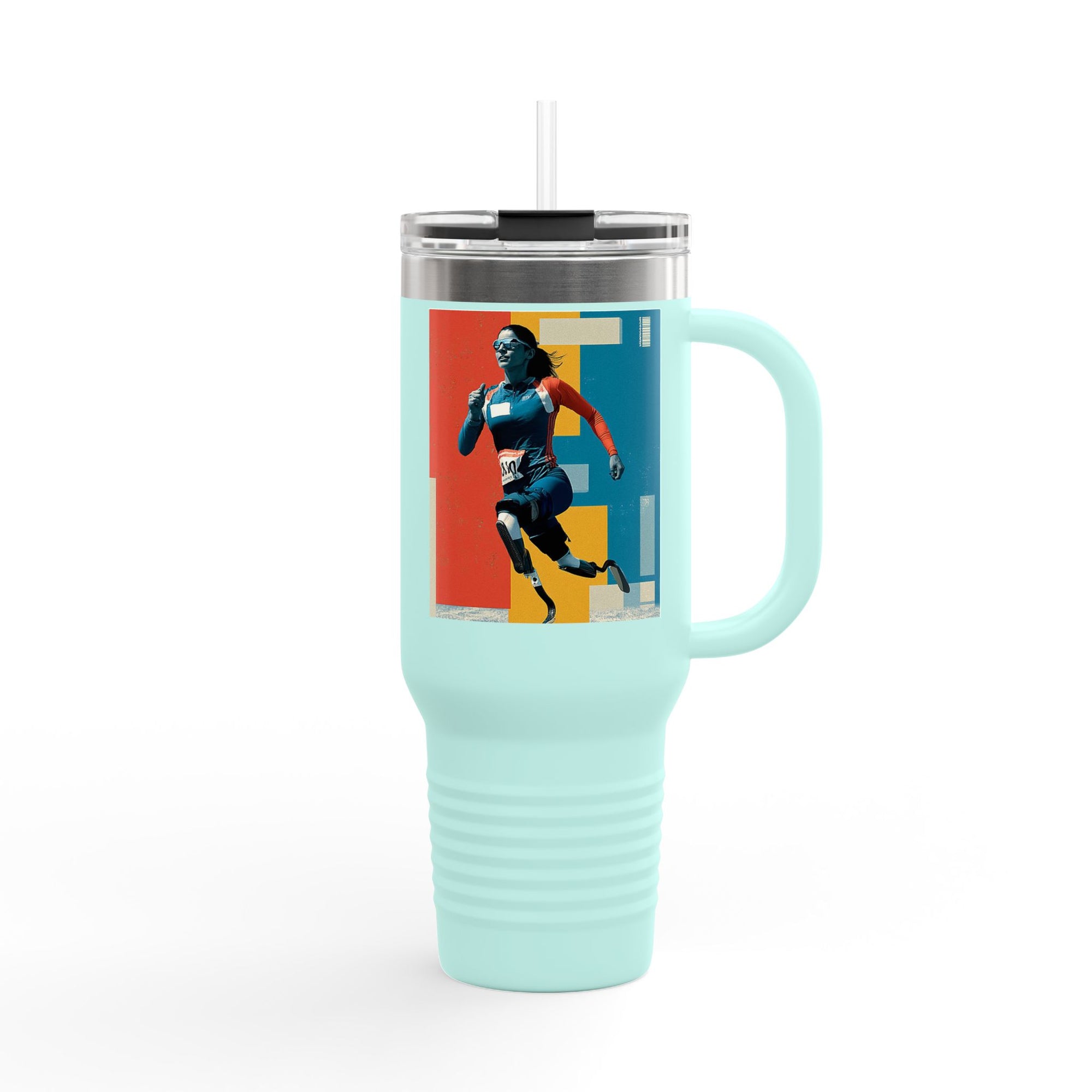 Vibrant Insulated Travel Mug, 40oz | Stylish Drinkware for Outdoor Adventures, Sports, Travel, Gifts