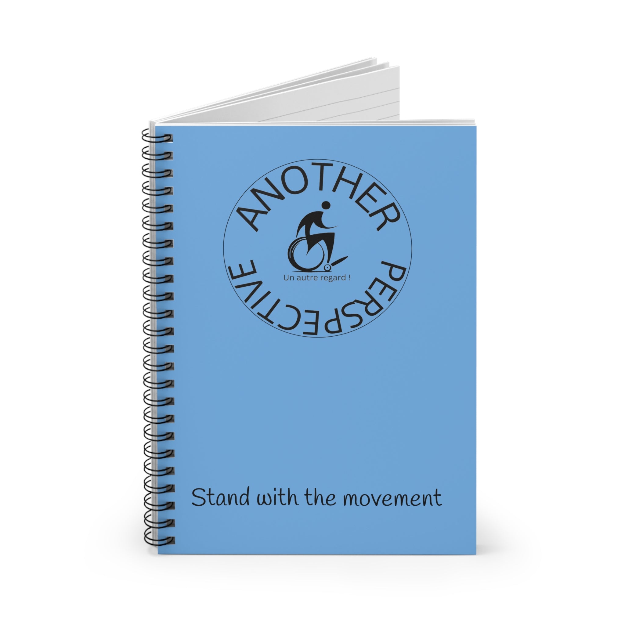 Inspirational Spiral Notebook Logo- Empowering Artwork, Ideal for Goal-Setting, Journaling, Gifts for Athletes, Rehab Tools, Women's Empowerment