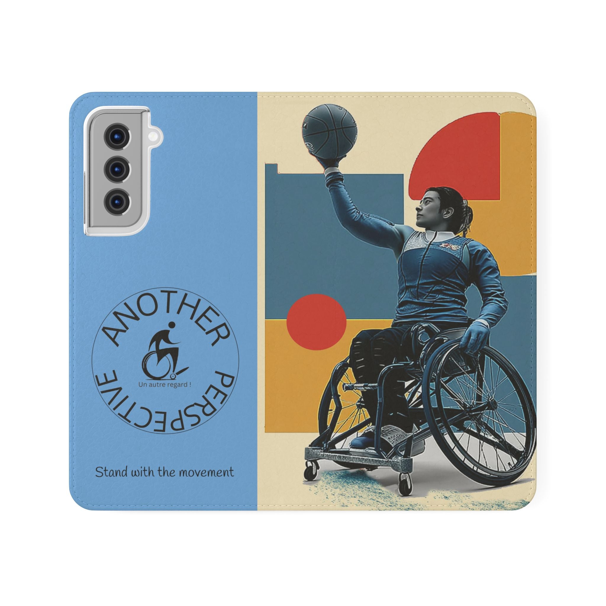 Adaptive Flip Cases for Empowerment, Wheelchair Basketball, Disability Awareness, Inspirational Gifts, Supportive Accessories