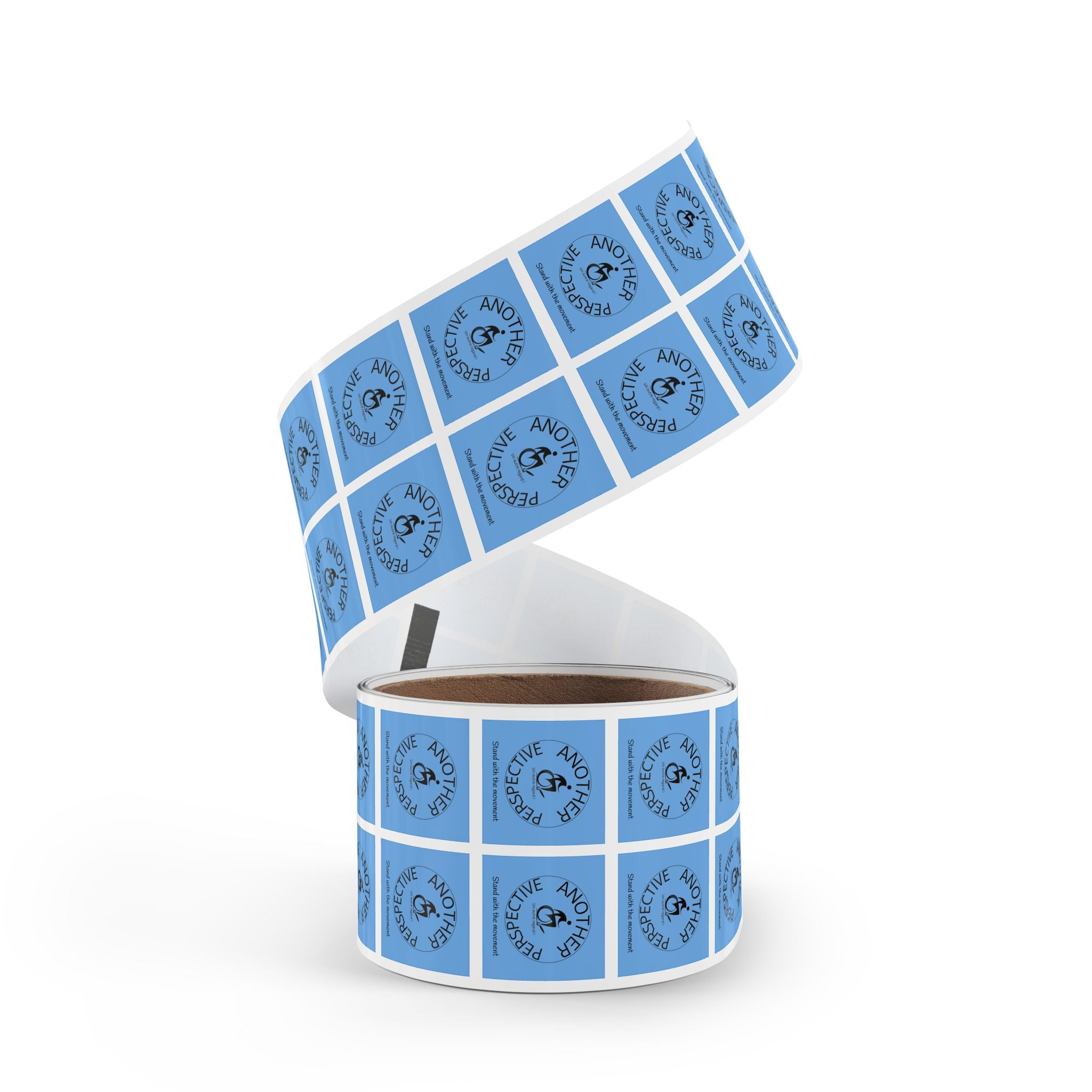 Empowerment Square Sticker Rolls - Perfect for Advocacy Campaigns, Fundraisers, Events, Awareness Initiatives, Gift Wrapping