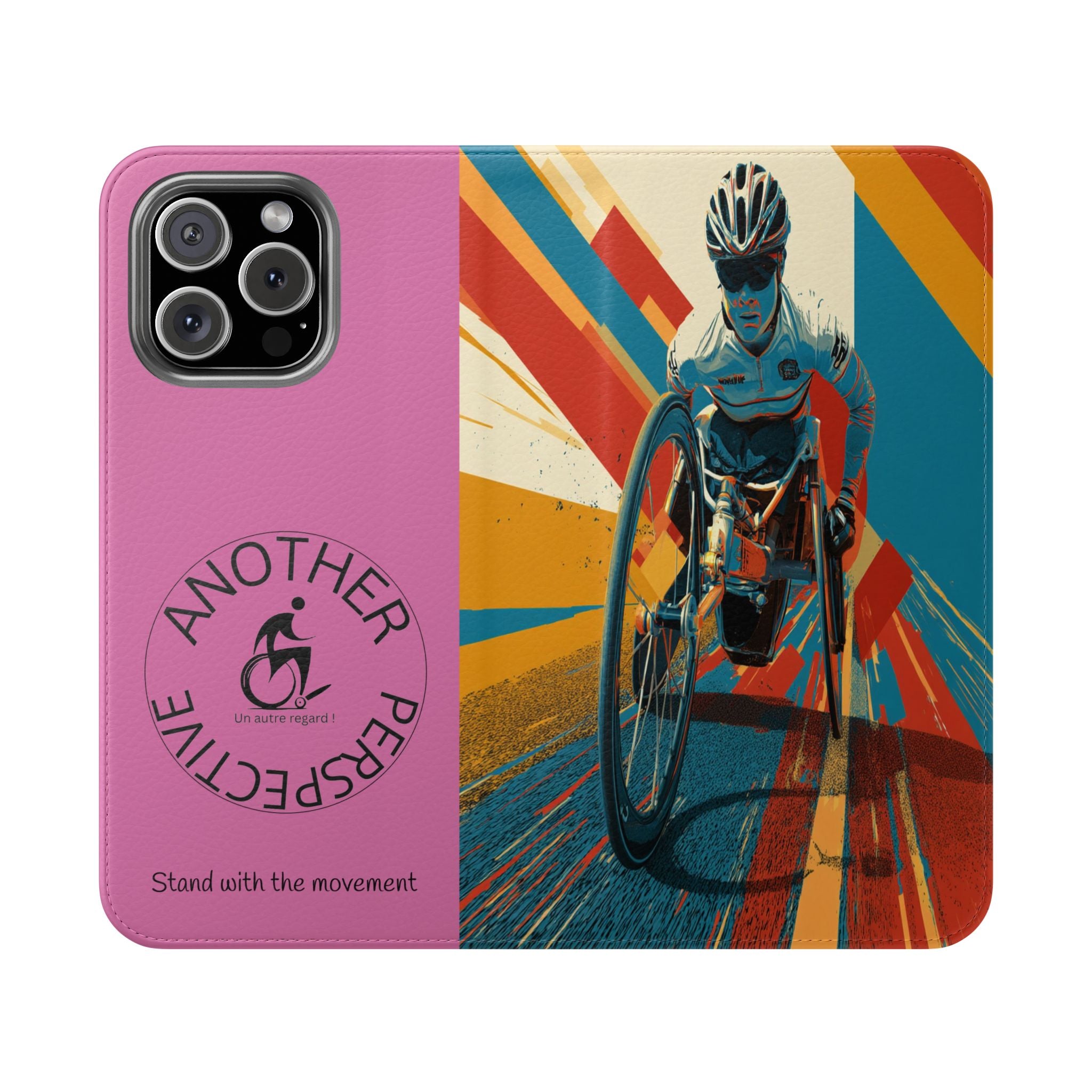 Inclusive Flip Cases for All Wheelchair, Phone Wallet, Strong & Stylish, Stand with the Movement, Perfect Gift, Everyday Use