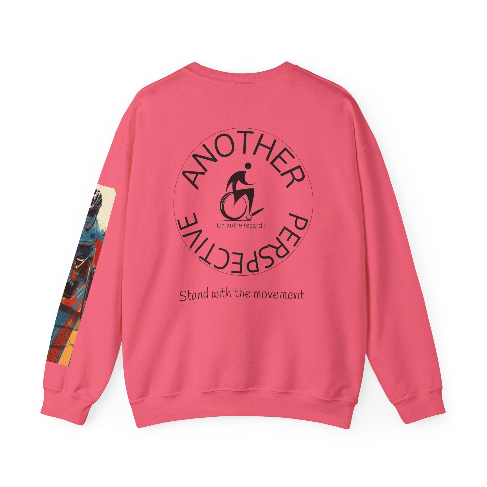 Inclusive WheelChair Course Sports Themed Sweatshirt for Empowerment, Unisex Heavy Blend Crewneck, Inspirational Gift for Activists