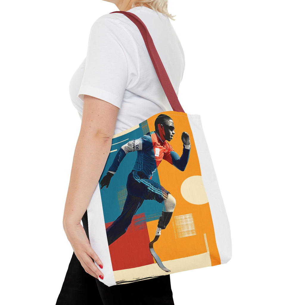 Inspirational Course Sports Tote Bag | Motivational Gym Bag, Everyday Use, Eco-Friendly Gift, Unique Sporty Design