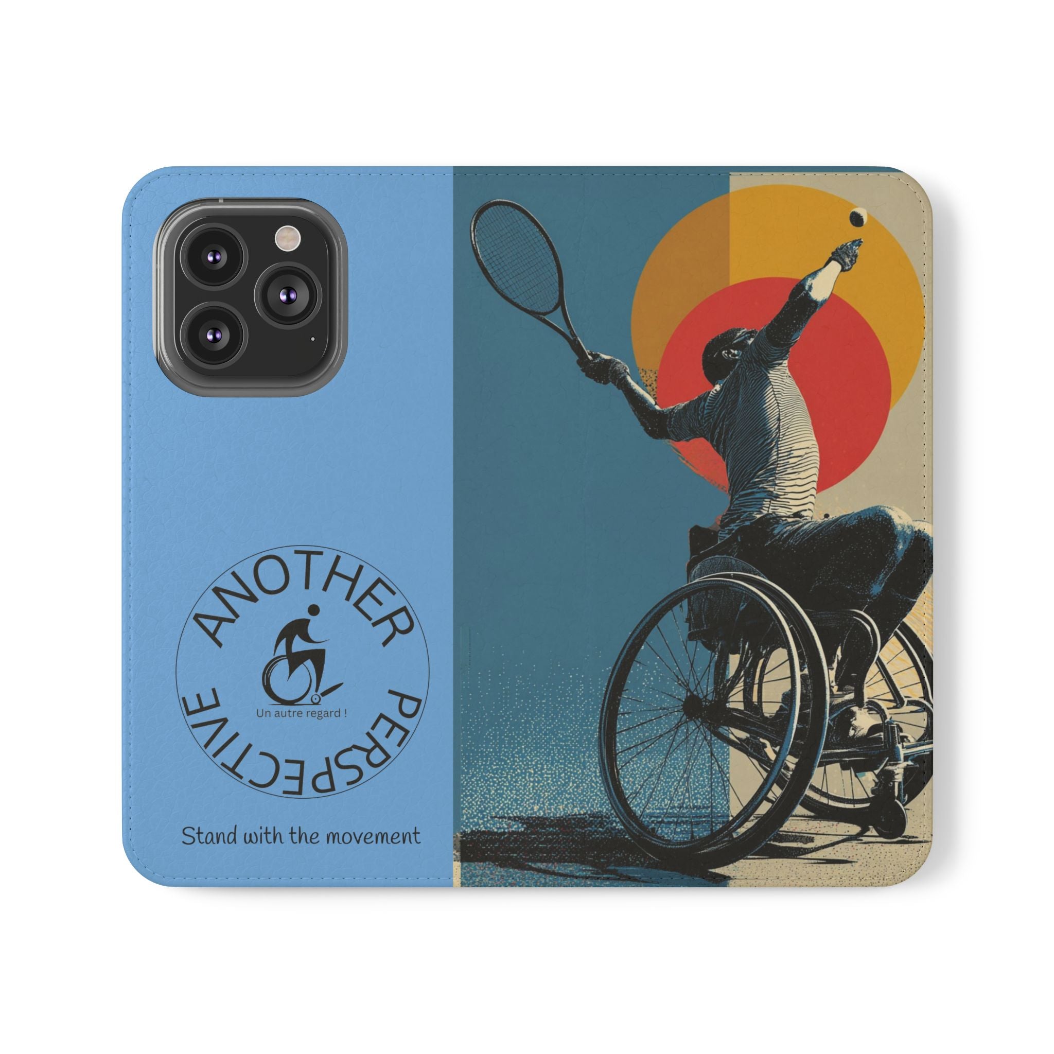 Sporty Flip Case for Athletes Tennis, Phone Wallet Cover, Stylish Mobile Case, Perfect Gift for Sports Fans, Functional Design