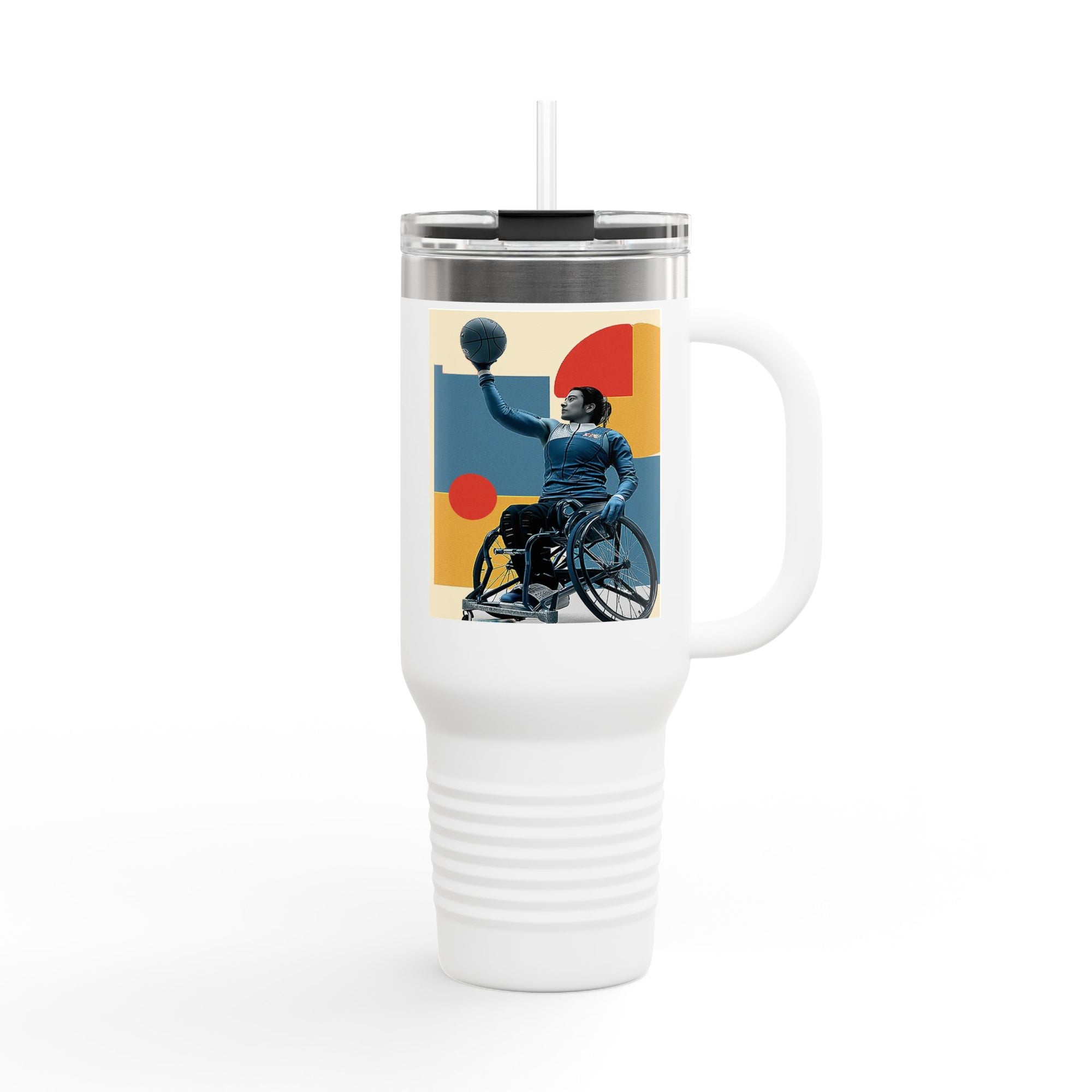 Vibrant Insulated Travel Mug, 40oz | Stylish Drinkware for Outdoor Adventures, Sports, Travel, Gifts