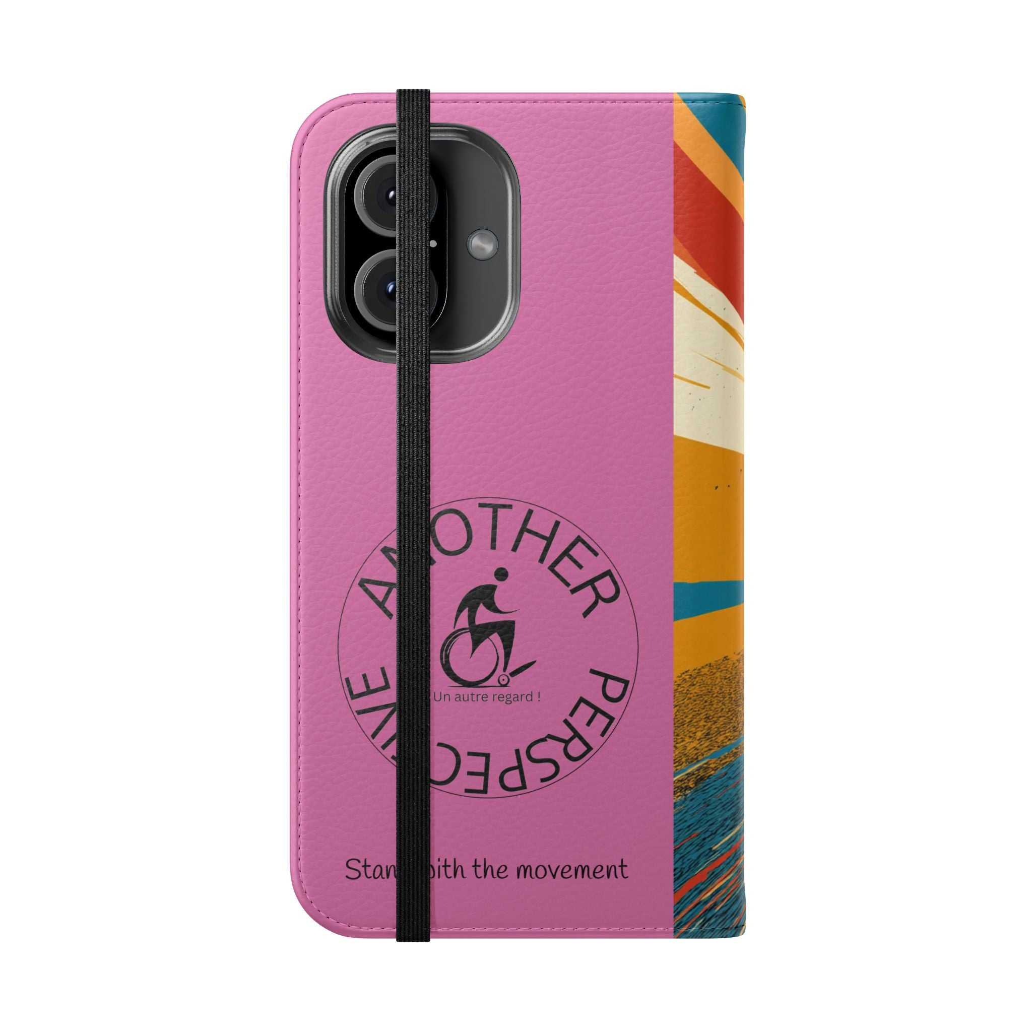 Inclusive Flip Cases for All Wheelchair, Phone Wallet, Strong & Stylish, Stand with the Movement, Perfect Gift, Everyday Use