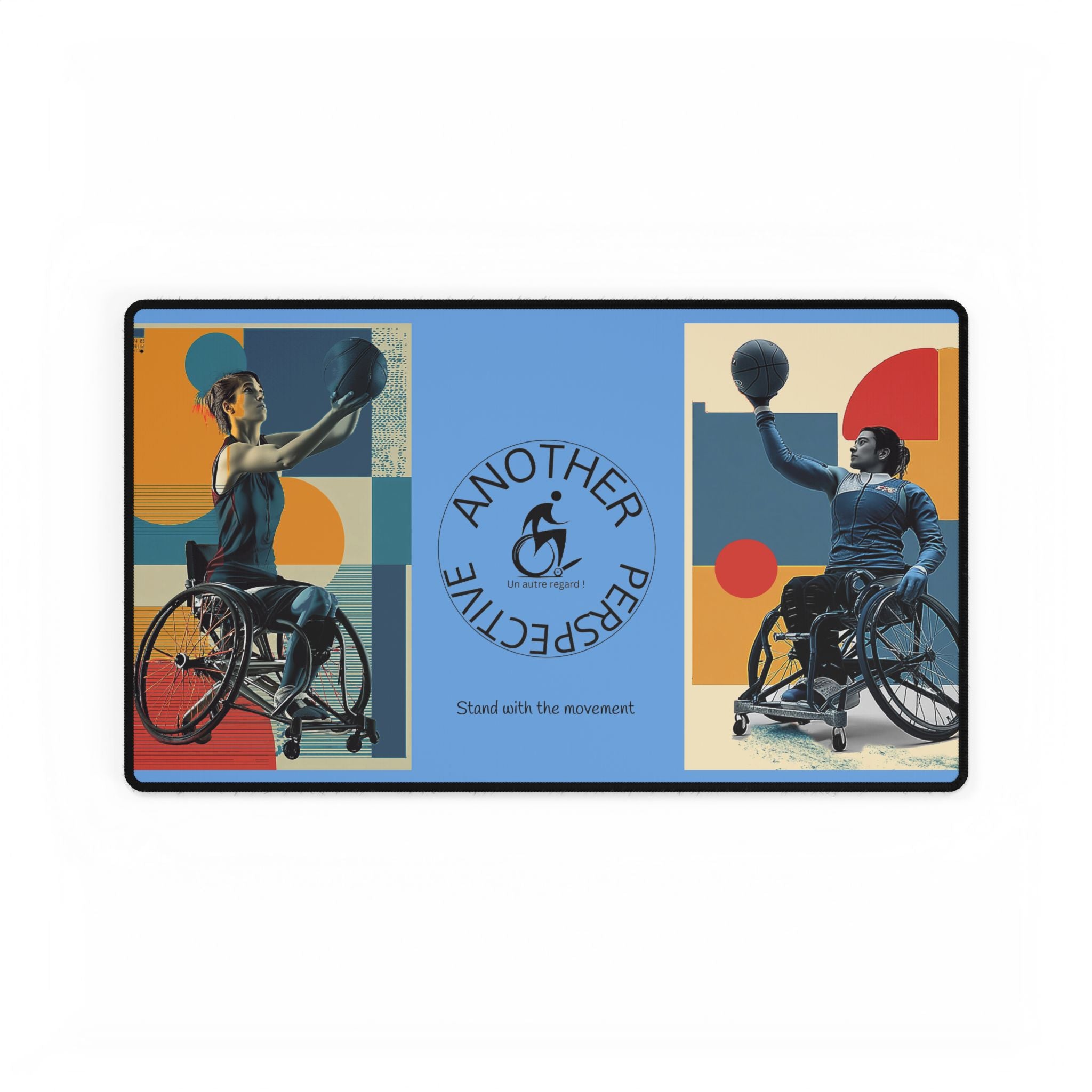 Adaptive Basket Sports Desk Mat - Another Perspective | Motivational Workspace Décor, Office Gift, Inspirational Desk Pad, Home Office Decor, [...]