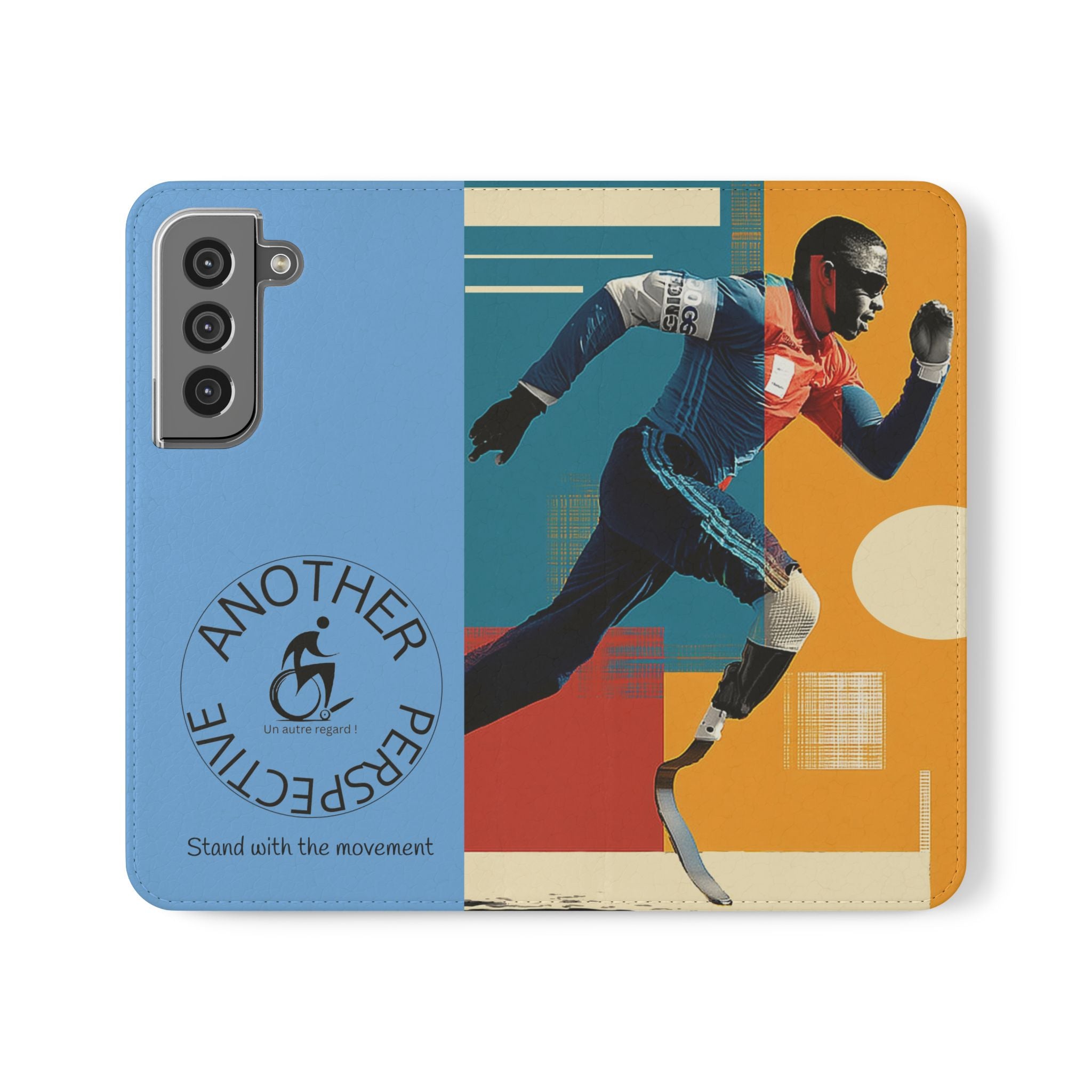 Sporty Flip Case for Athletes Course , Phone Wallet Cover, Stylish Mobile Case, Perfect Gift for Sports Fans, Functional Design