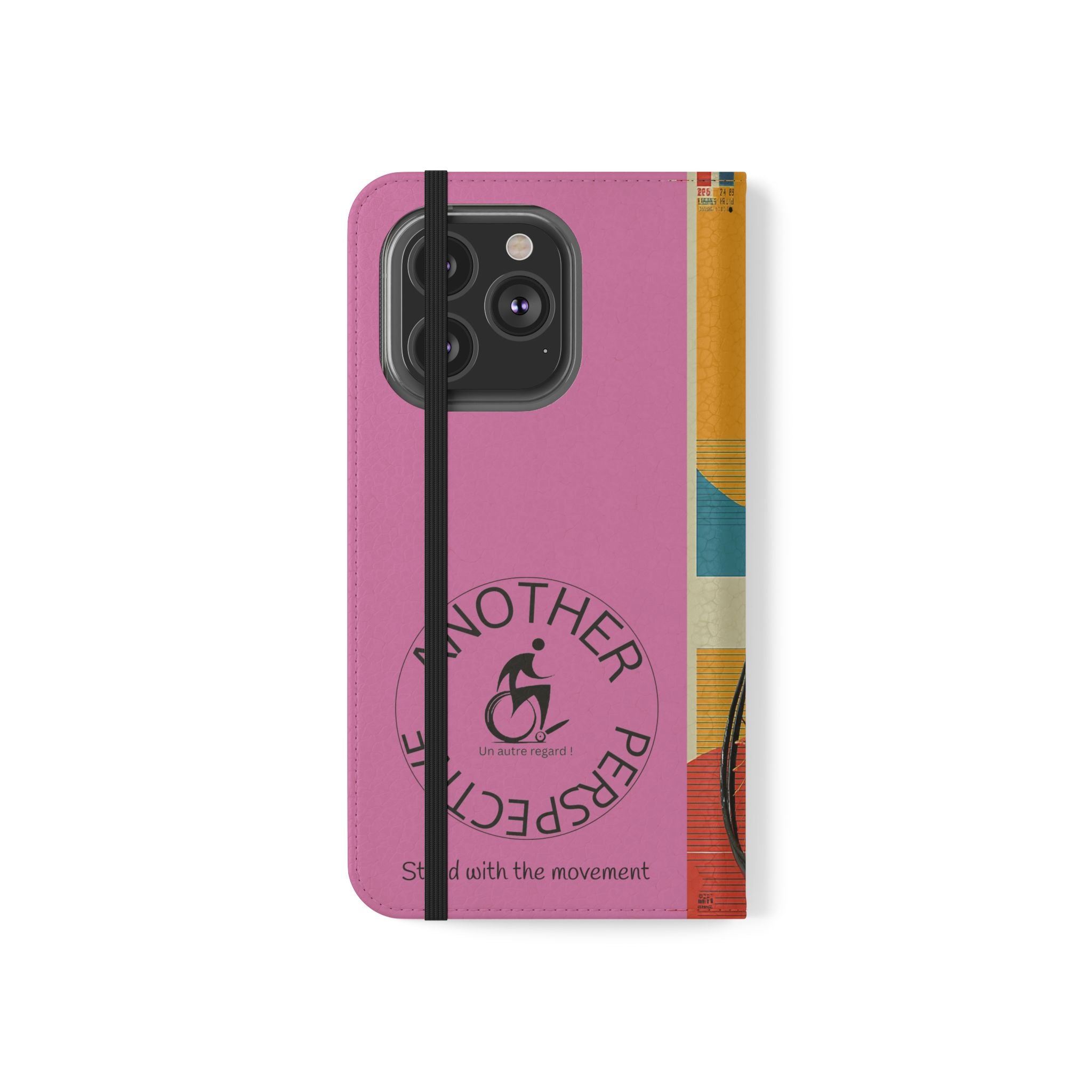 Sporty Flip Case for Wheelchair Basket Athletes, Phone Cover, Active Lifestyle Accessory, Gift for Sports Lovers, Personalized Case