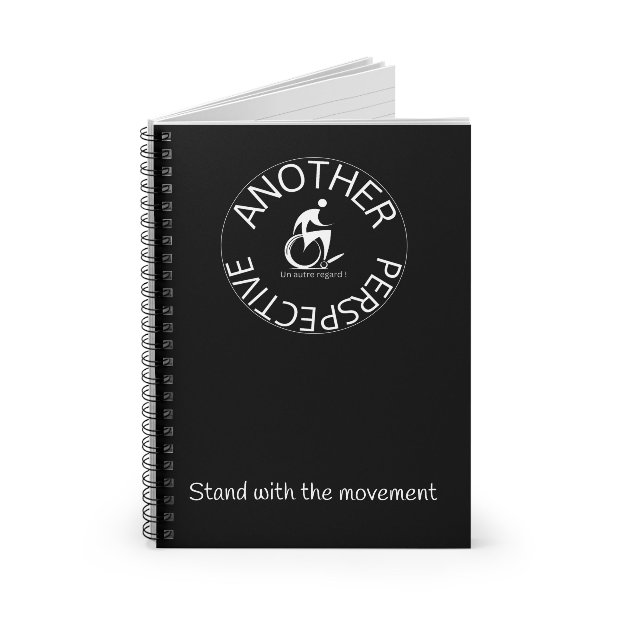 Inspirational Spiral Notebook Logo- Empowering Artwork, Ideal for Goal-Setting, Journaling, Gifts for Athletes, Rehab Tools, Women's Empowerment