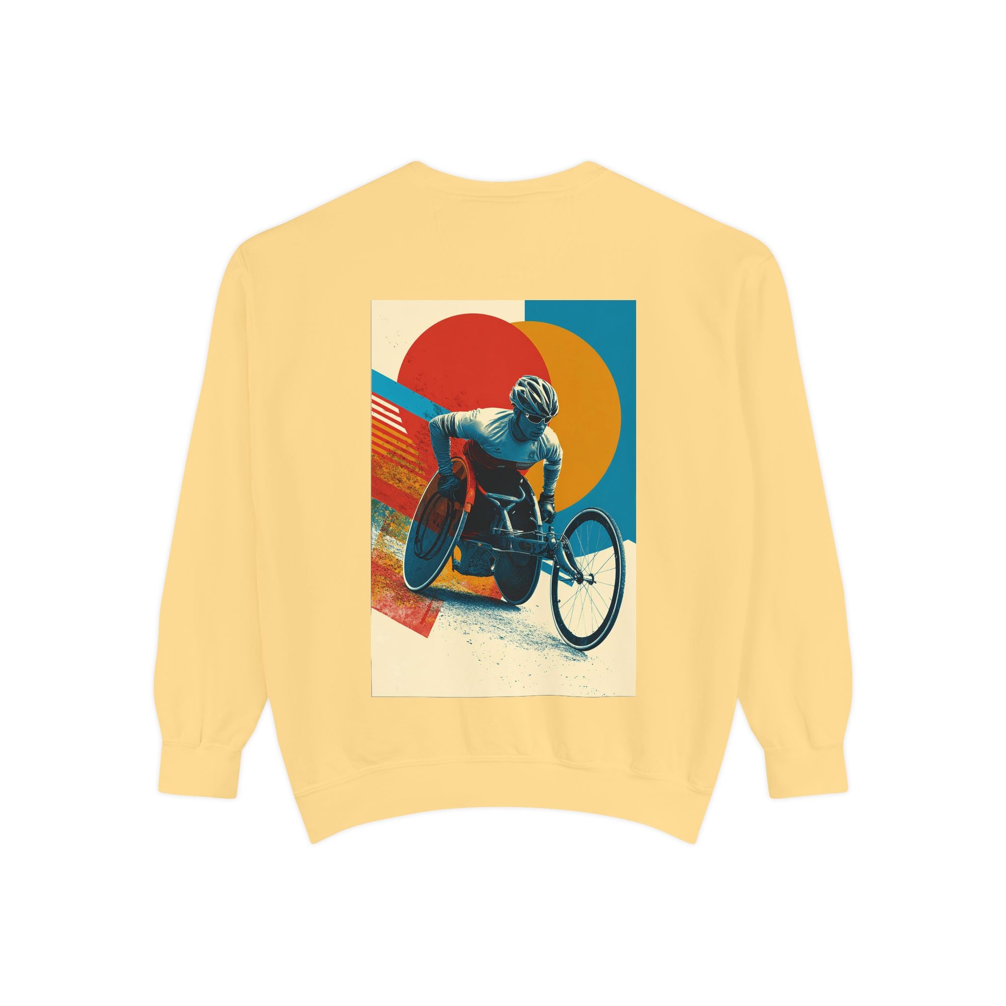 Inspirational Unisex Sweatshirt - Motivational Sports Wheelchair course Design | Perfect for Coaches, Athletes, Gifts, Casual Wear, and Events