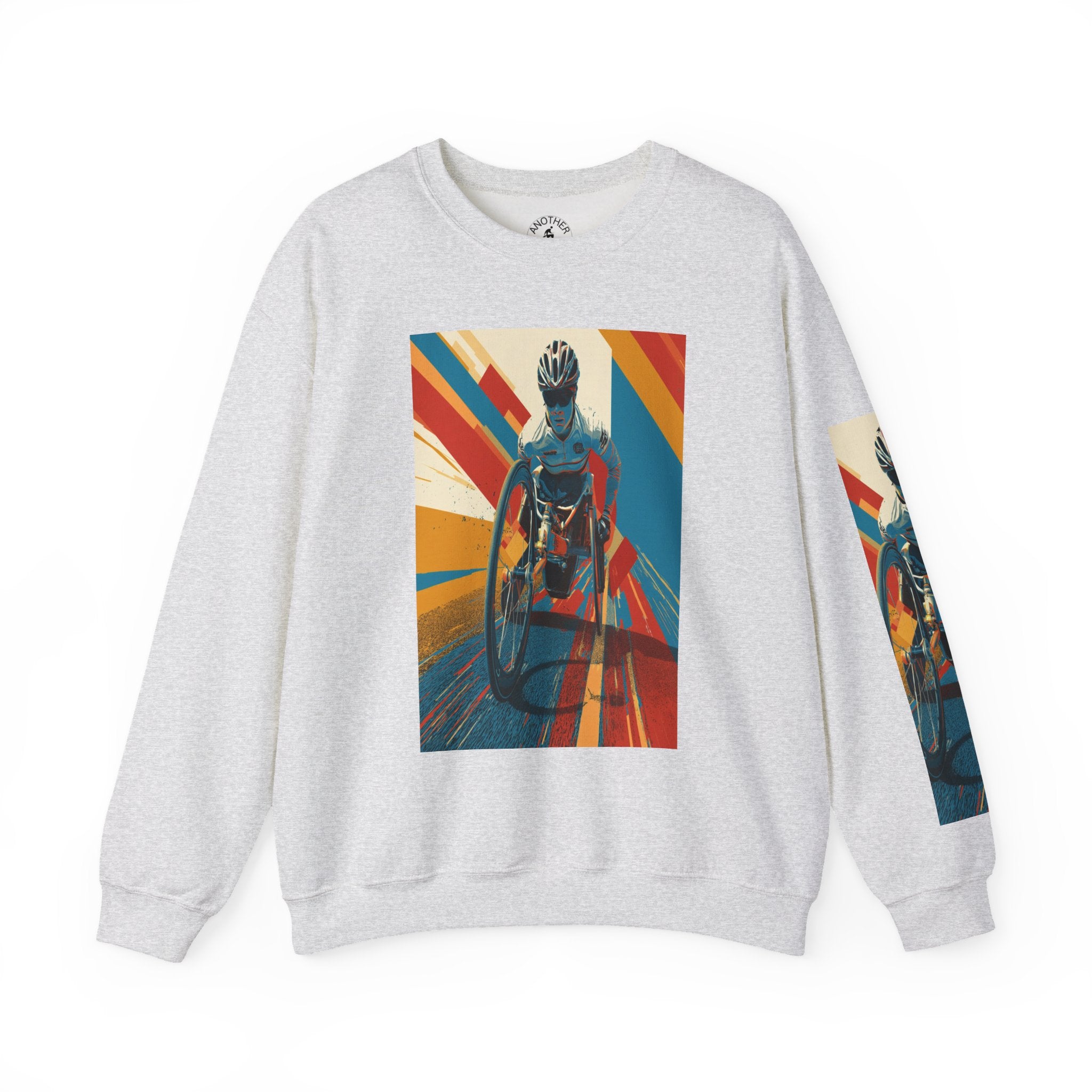 Inclusive WheelChair Course Sports Themed Sweatshirt for Empowerment, Unisex Heavy Blend Crewneck, Inspirational Gift for Activists