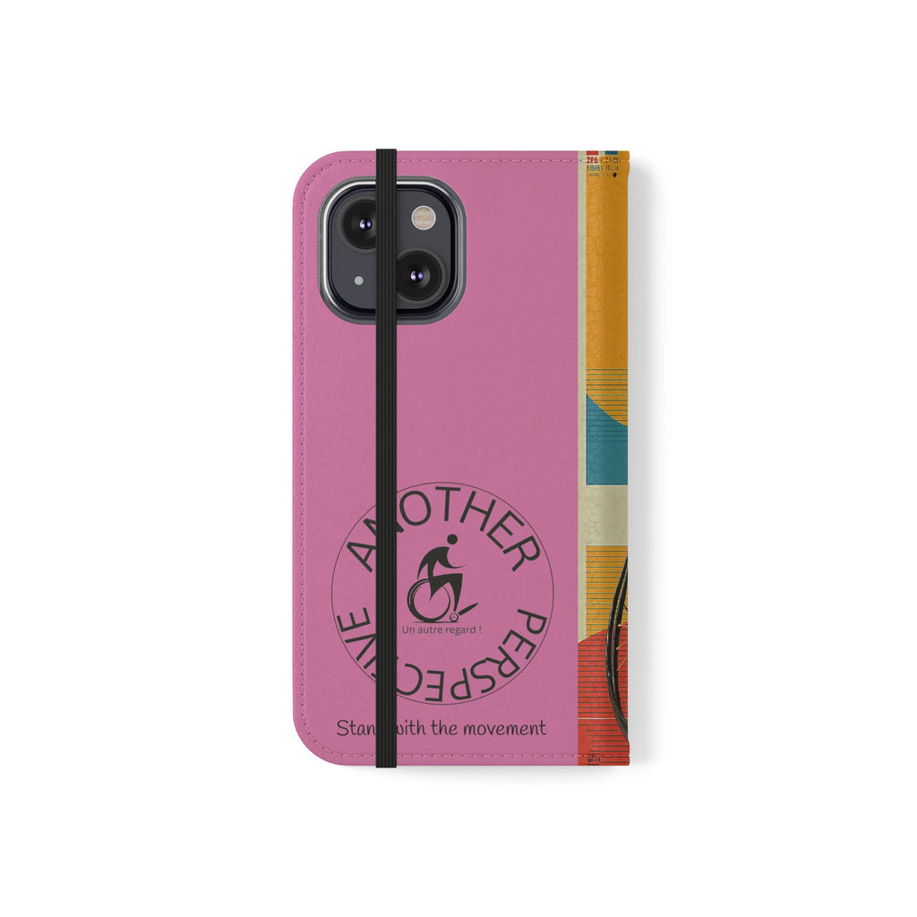 Sporty Flip Case for Wheelchair Basket Athletes, Phone Cover, Active Lifestyle Accessory, Gift for Sports Lovers, Personalized Case
